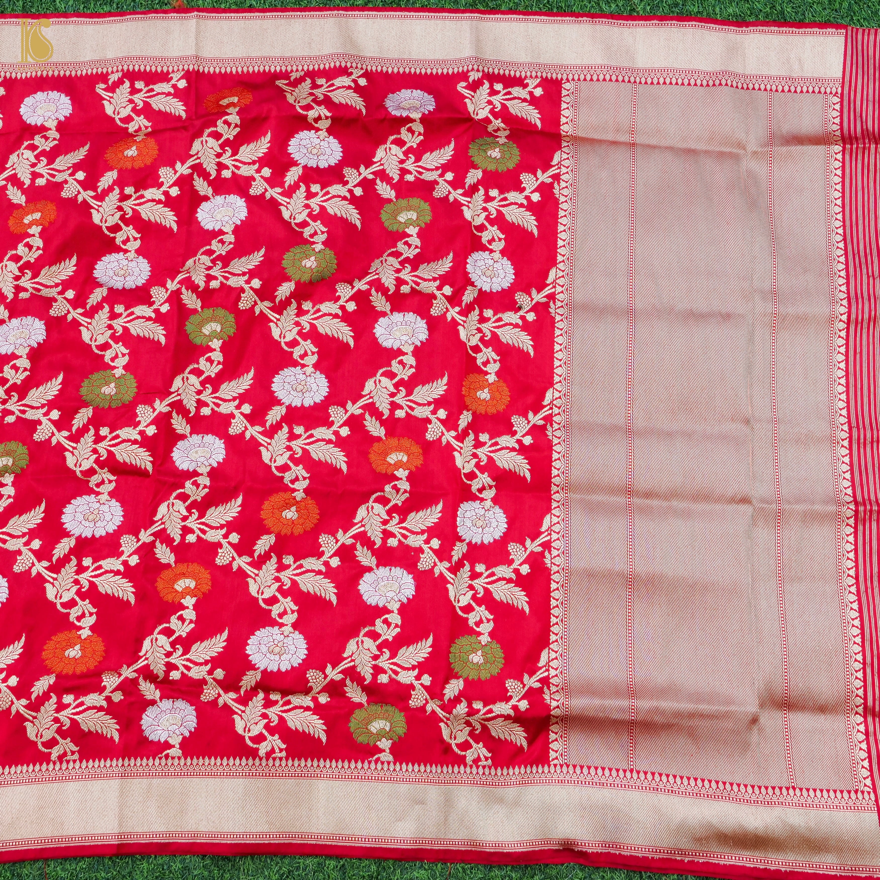Handwoven Banarasi Katan Silk Kadwa Dupatta