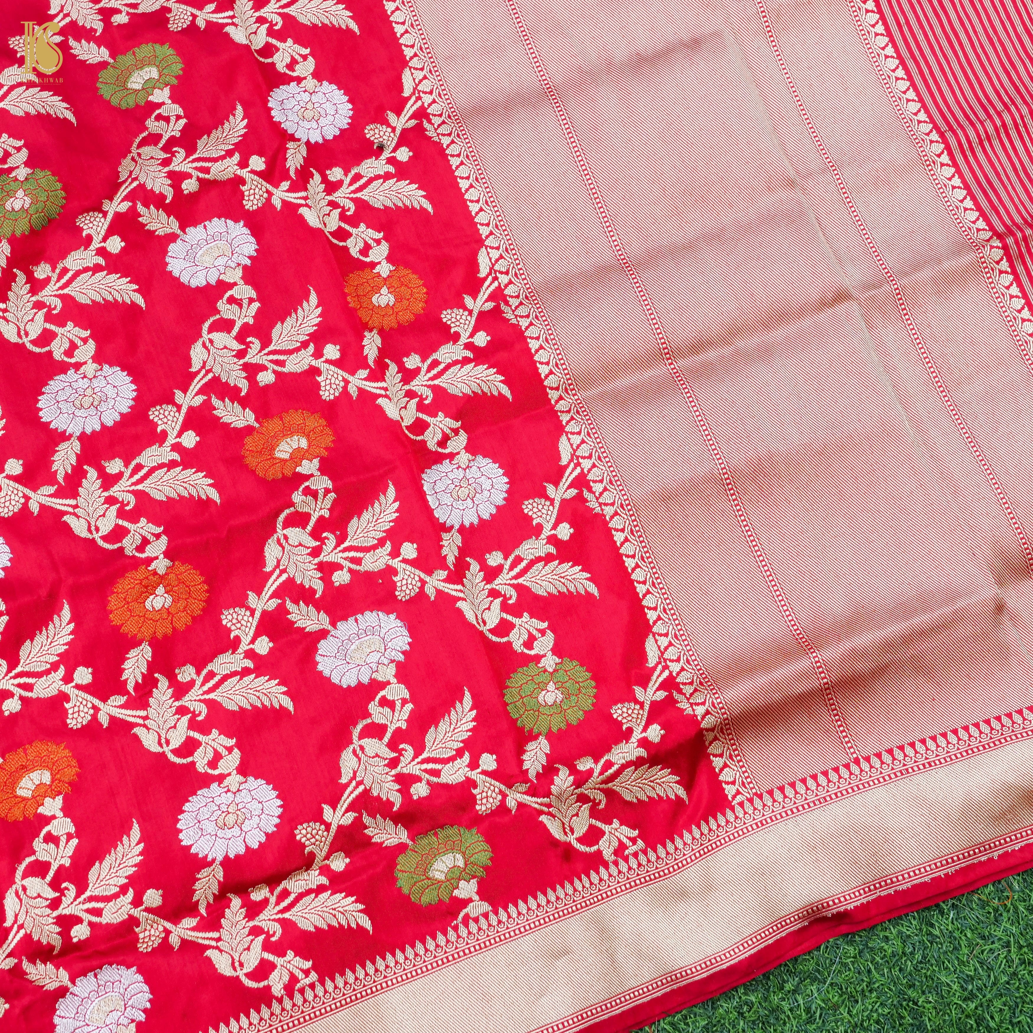 Handwoven Banarasi Katan Silk Kadwa Dupatta