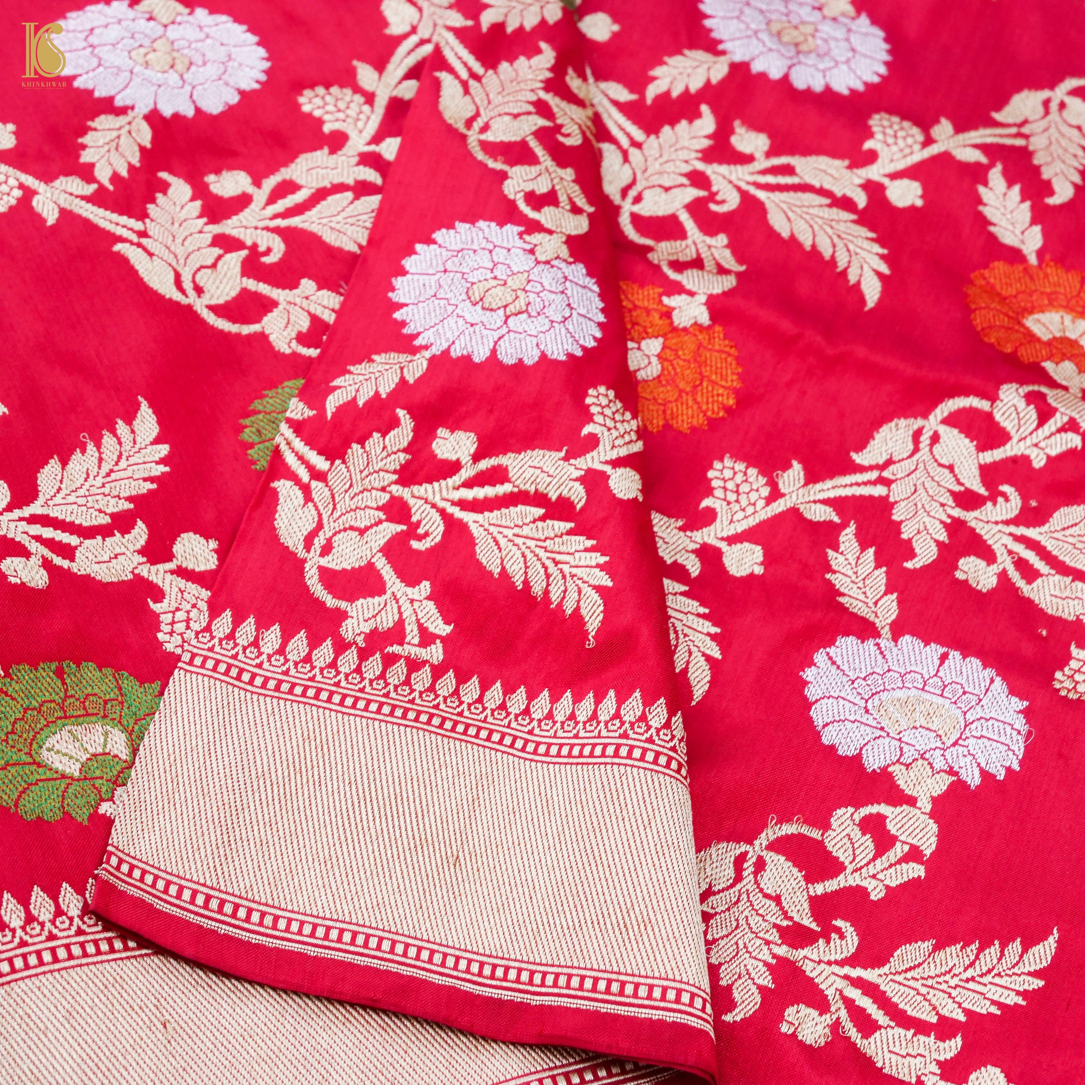 Handwoven Banarasi Katan Silk Kadwa Dupatta