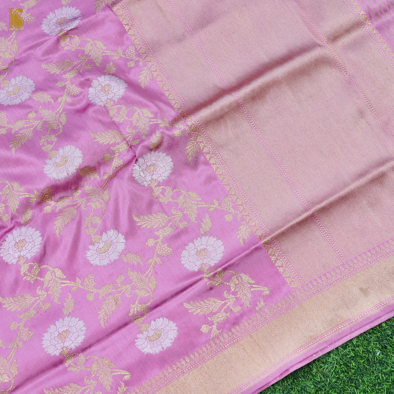 Handwoven Banarasi Katan Silk Kadwa Dupatta