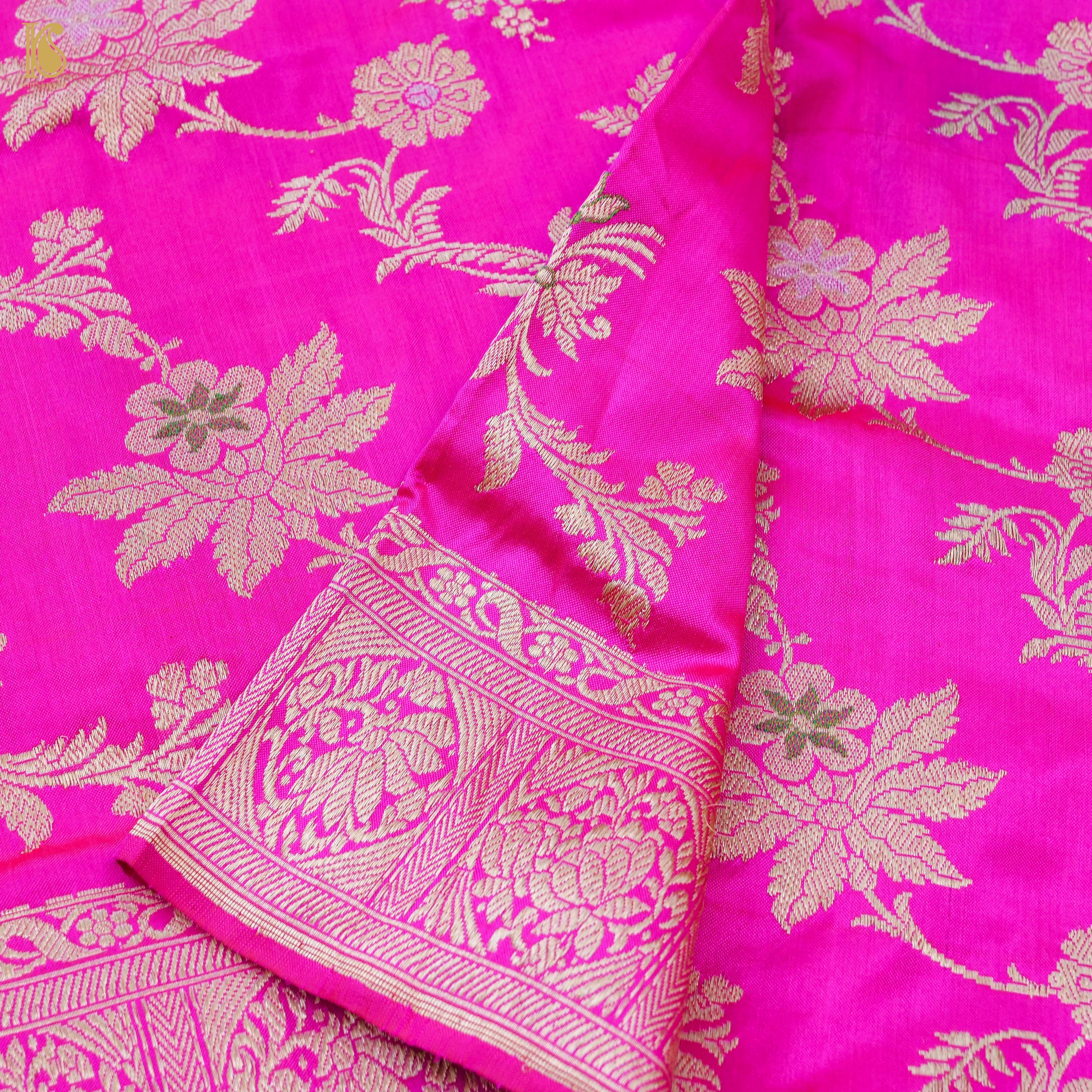 Handwoven Banarasi Katan Silk Kadwa Dupatta