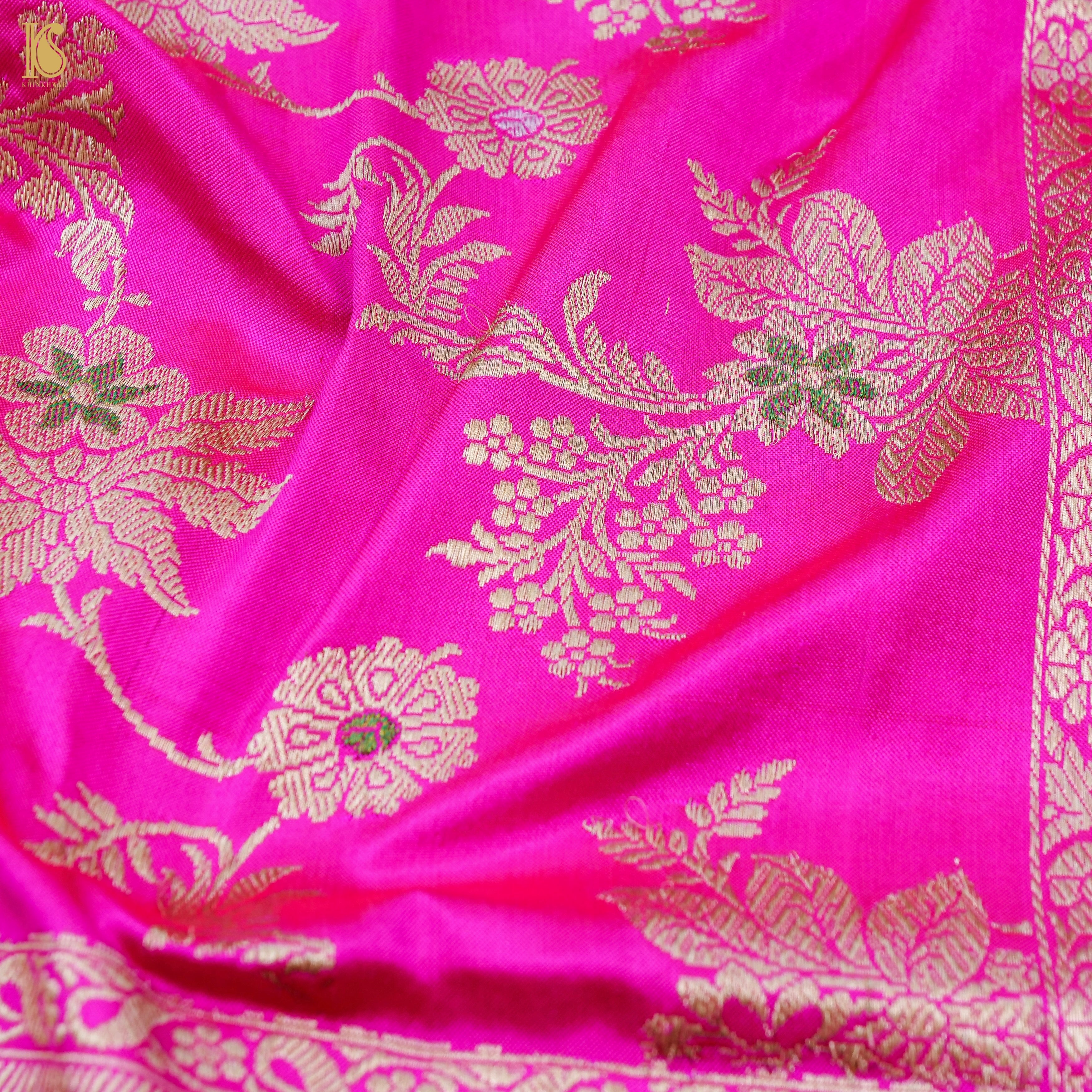 Handwoven Banarasi Katan Silk Kadwa Dupatta