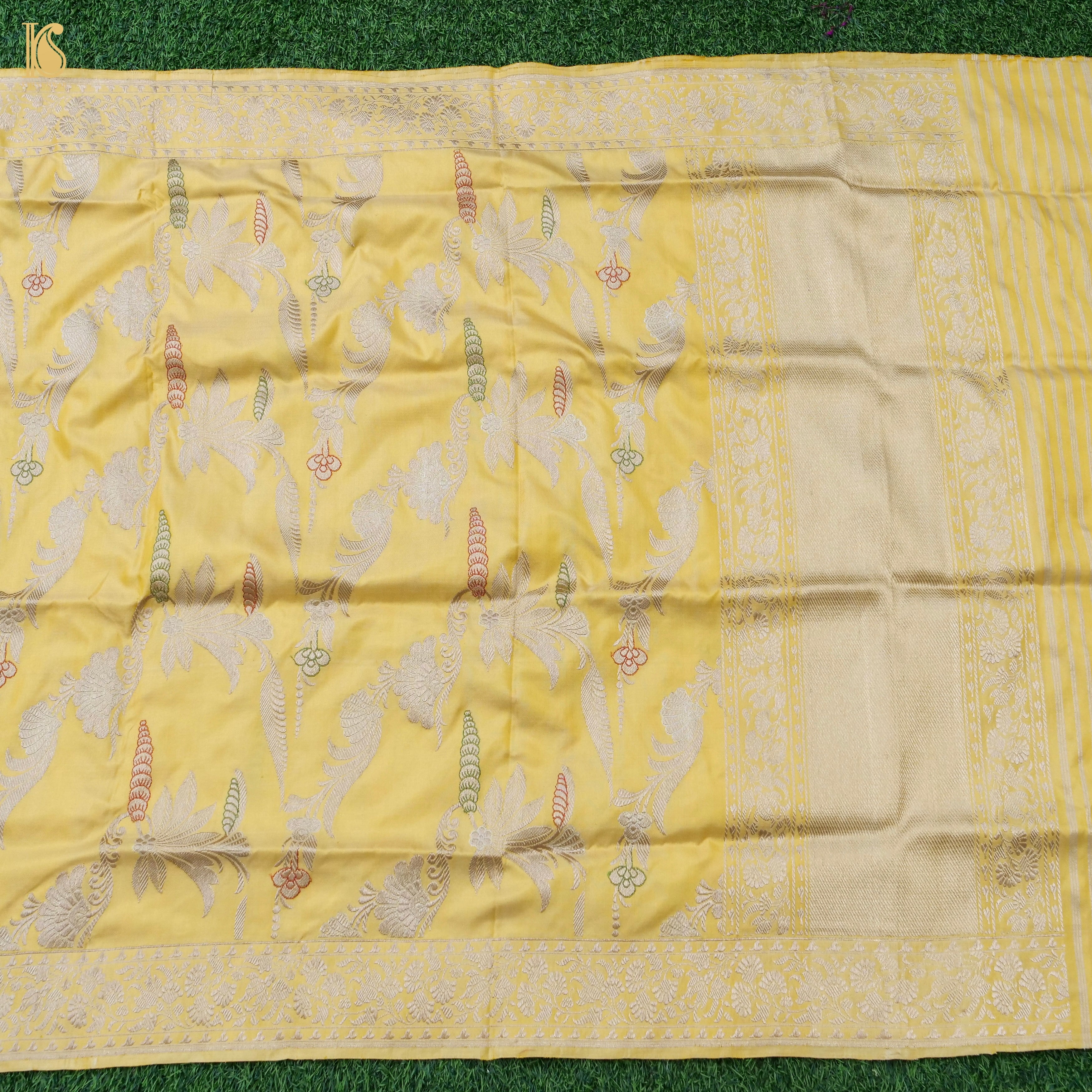 Handwoven Banarasi Katan Silk Kadwa Dupatta