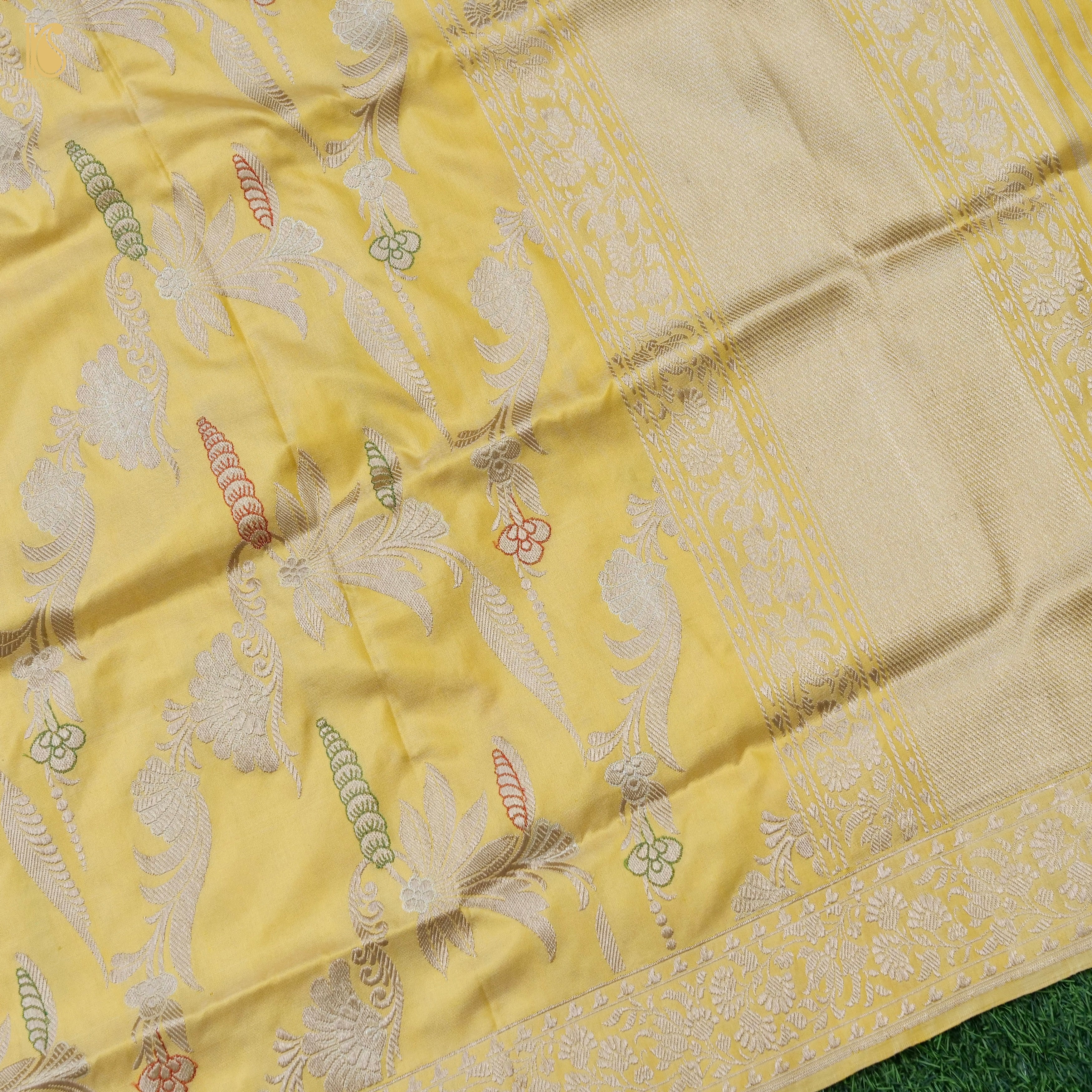 Handwoven Banarasi Katan Silk Kadwa Dupatta