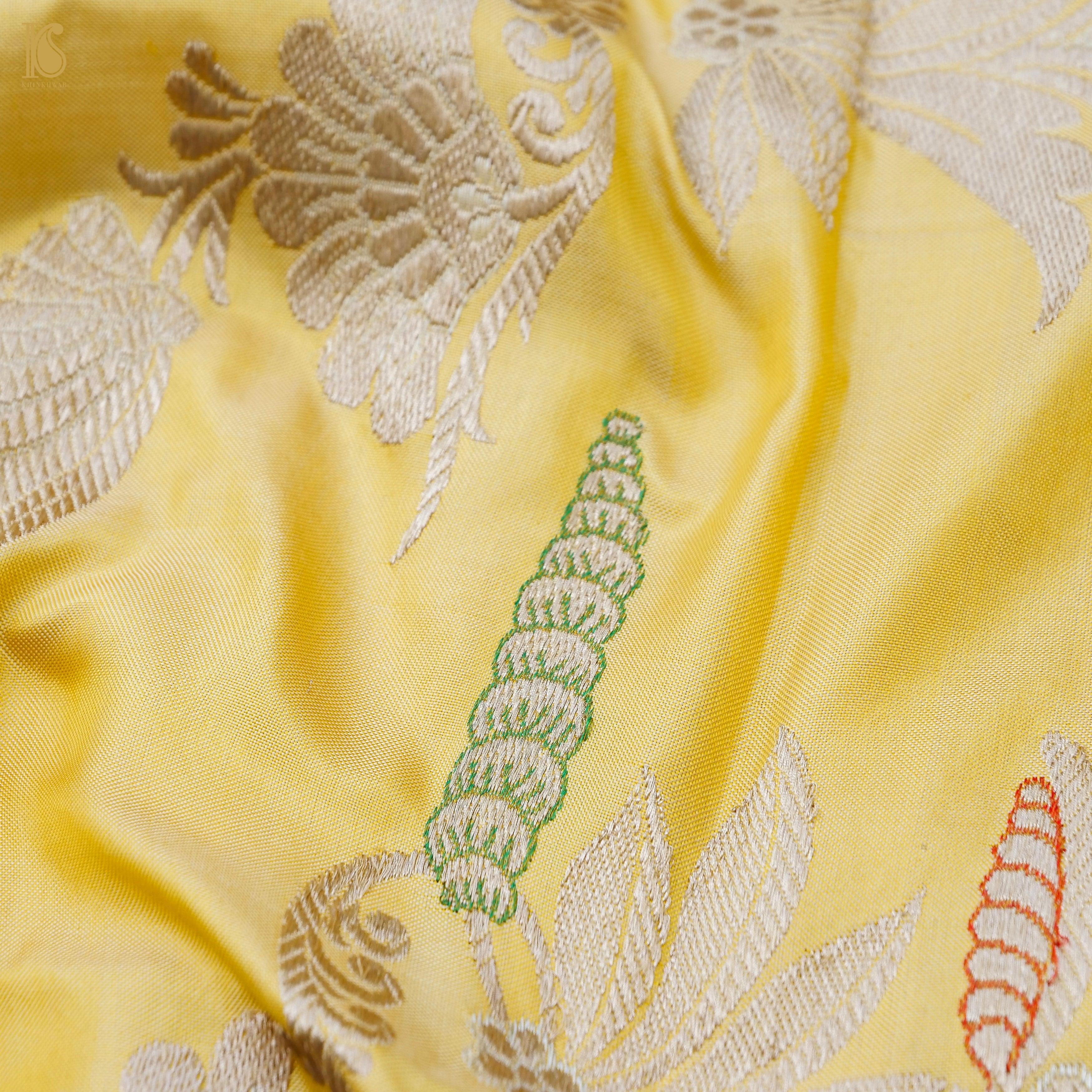 Handwoven Banarasi Katan Silk Kadwa Dupatta