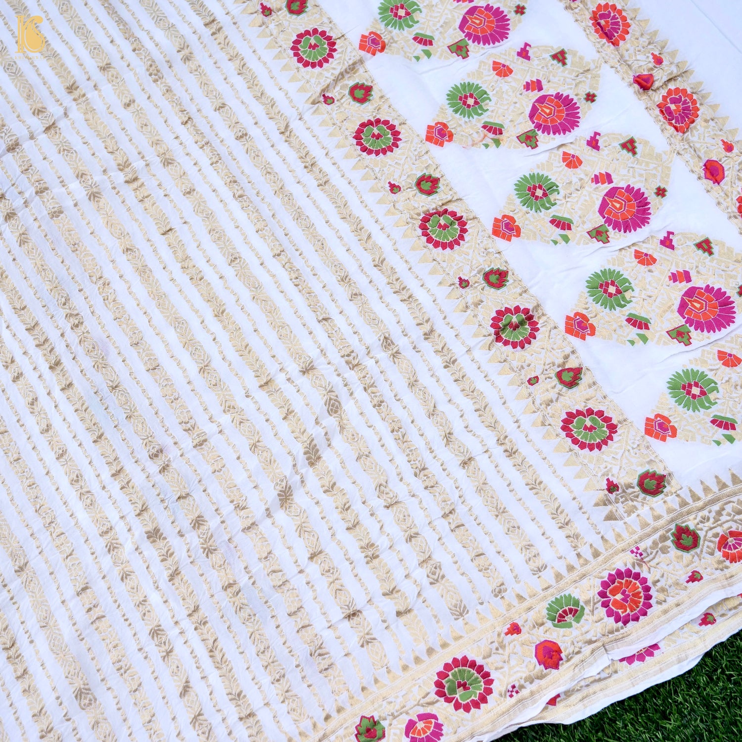 Dyeable Pure Georgette Banarasi Meenakari Saree