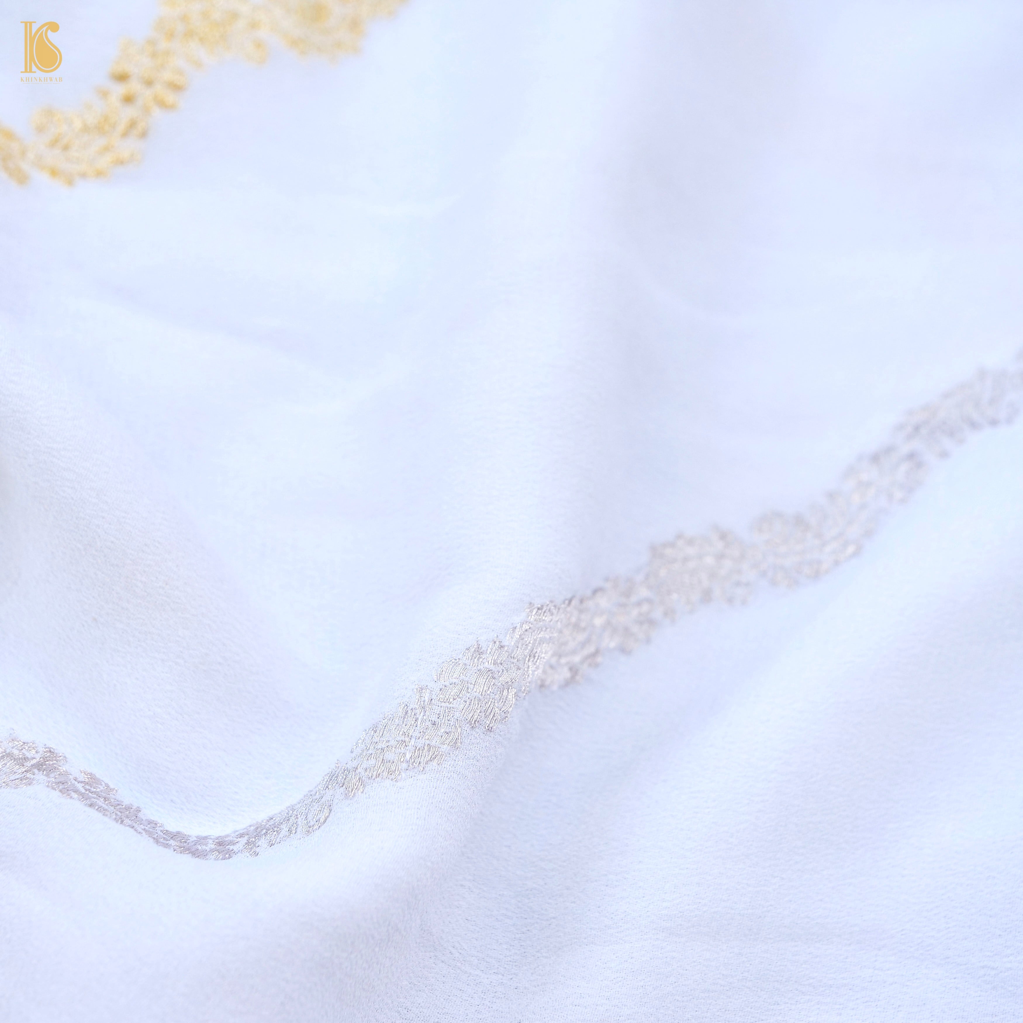 Dyeable Pure Georgette Banarasi Leheriya Saree