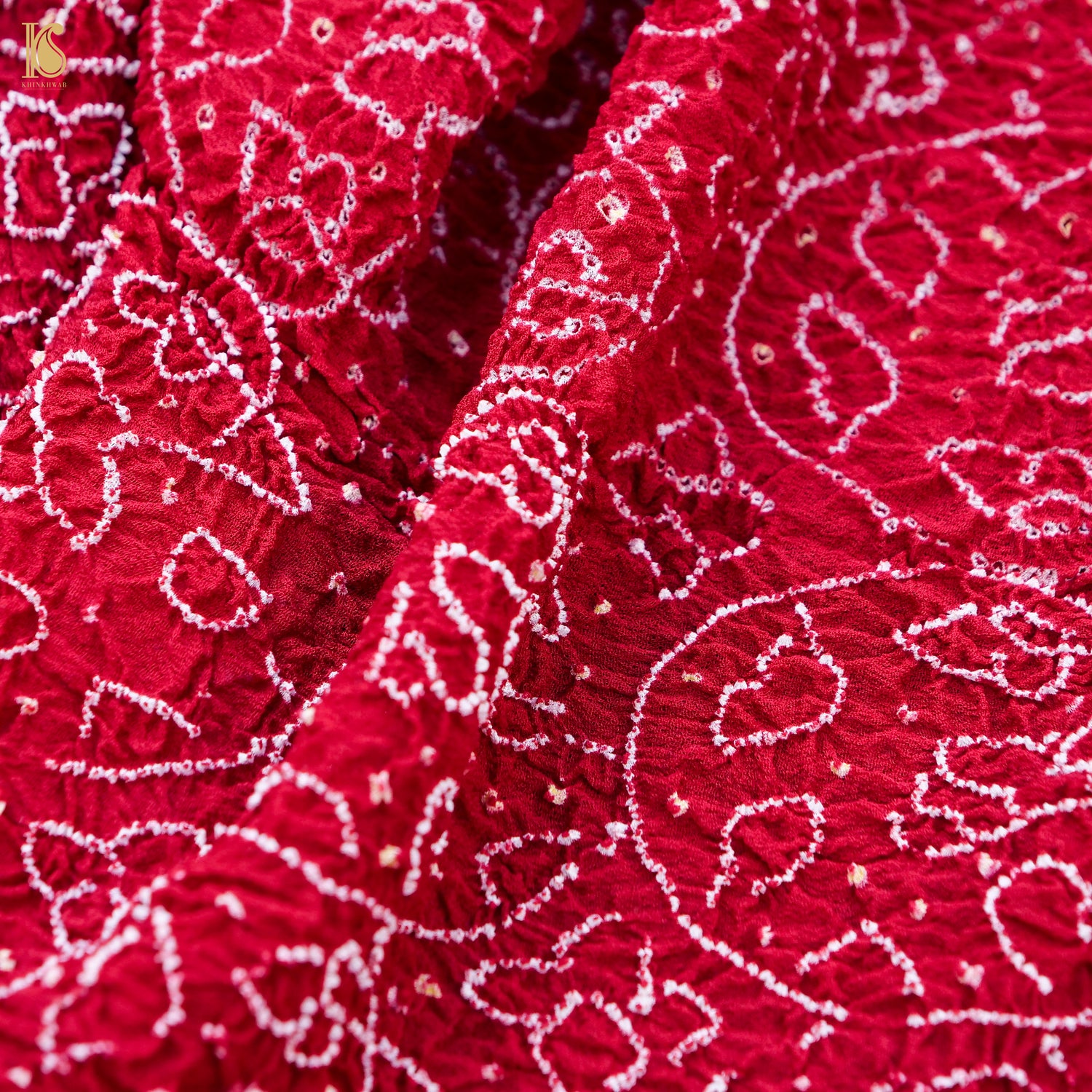 Handloom Banarasi Georgette Bandhani Saree