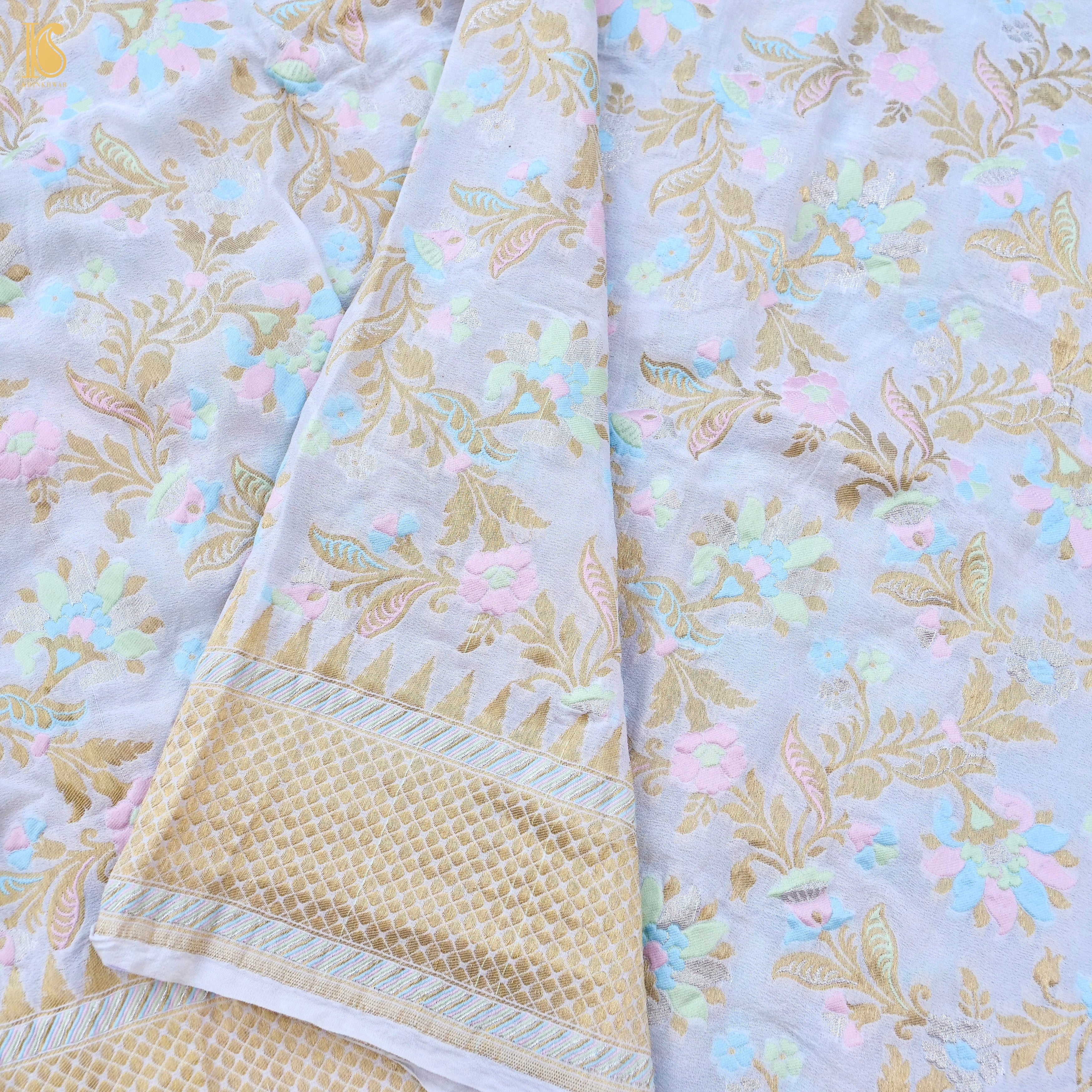 Georgette Silk Meenakari Banarasi Dupatta
