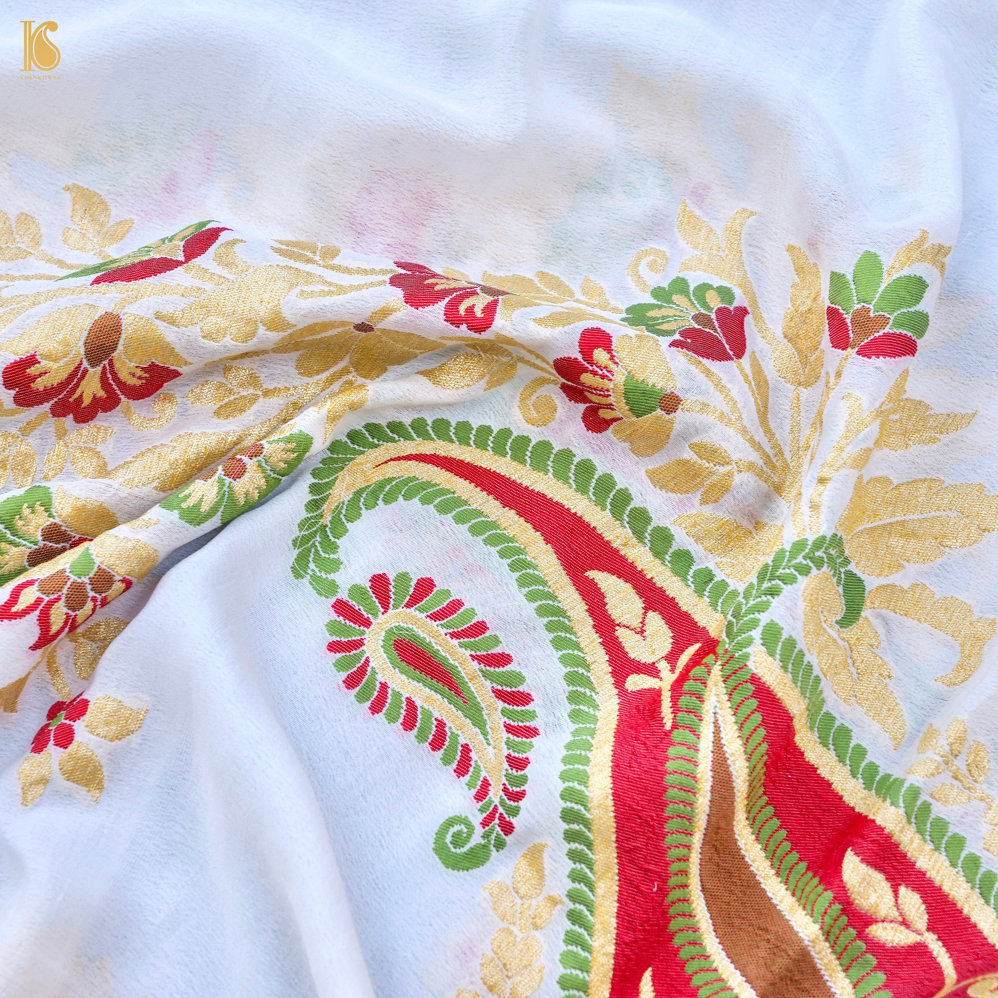 Georgette Silk Banarasi Paisley Dupatta