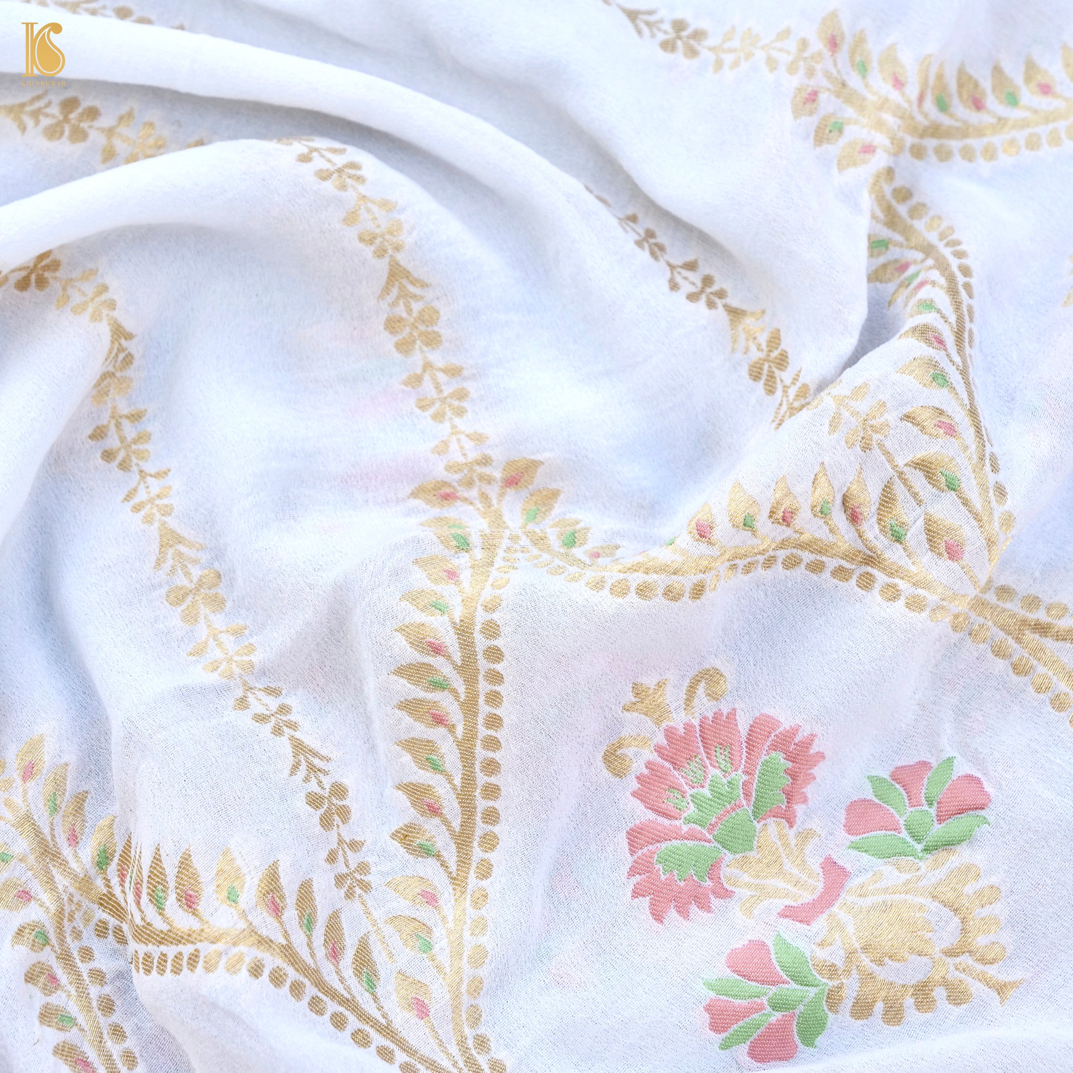 Banarasi Georgette Dupatta with Resham Embroidery