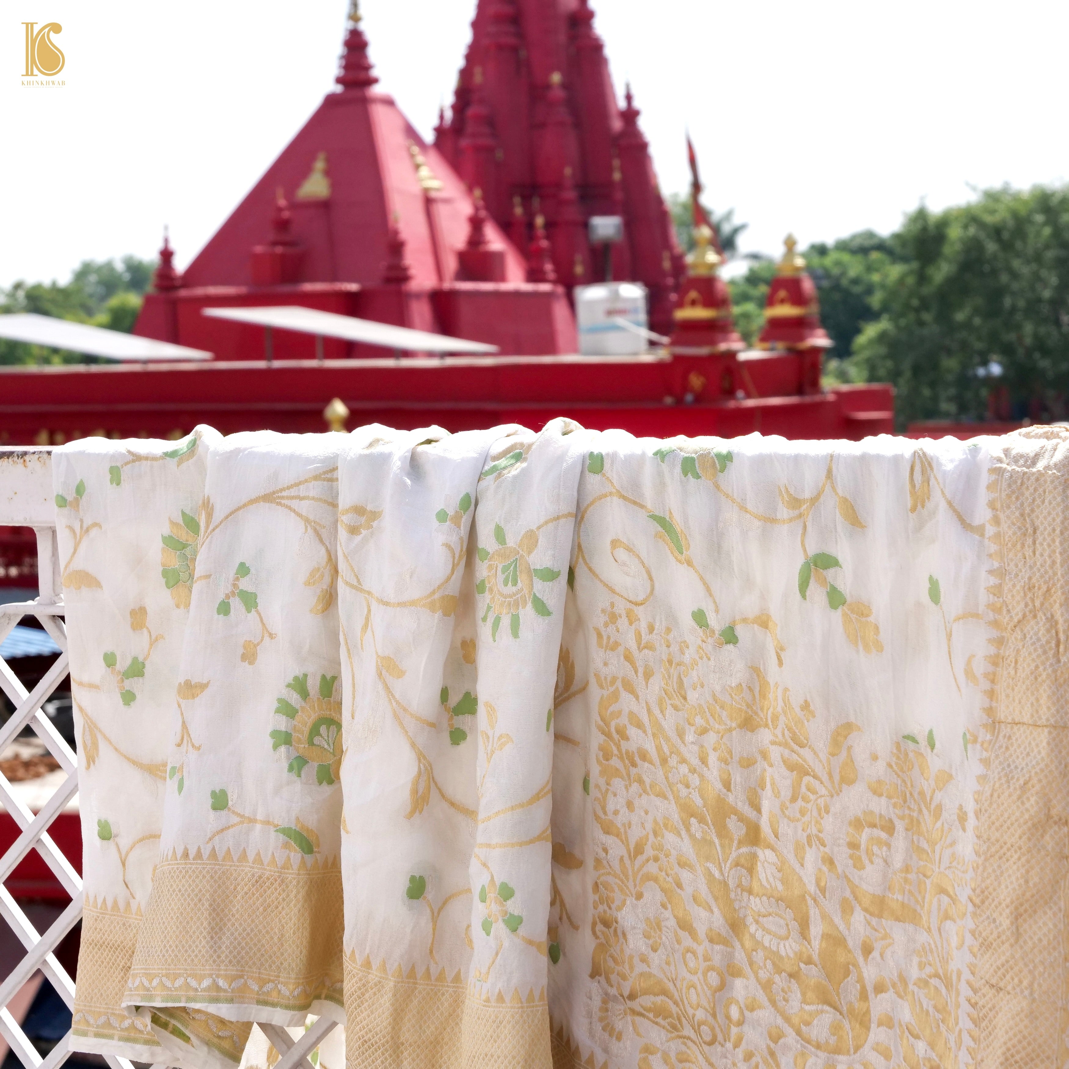 Georgette Silk Banarasi Meenakari Dupatta