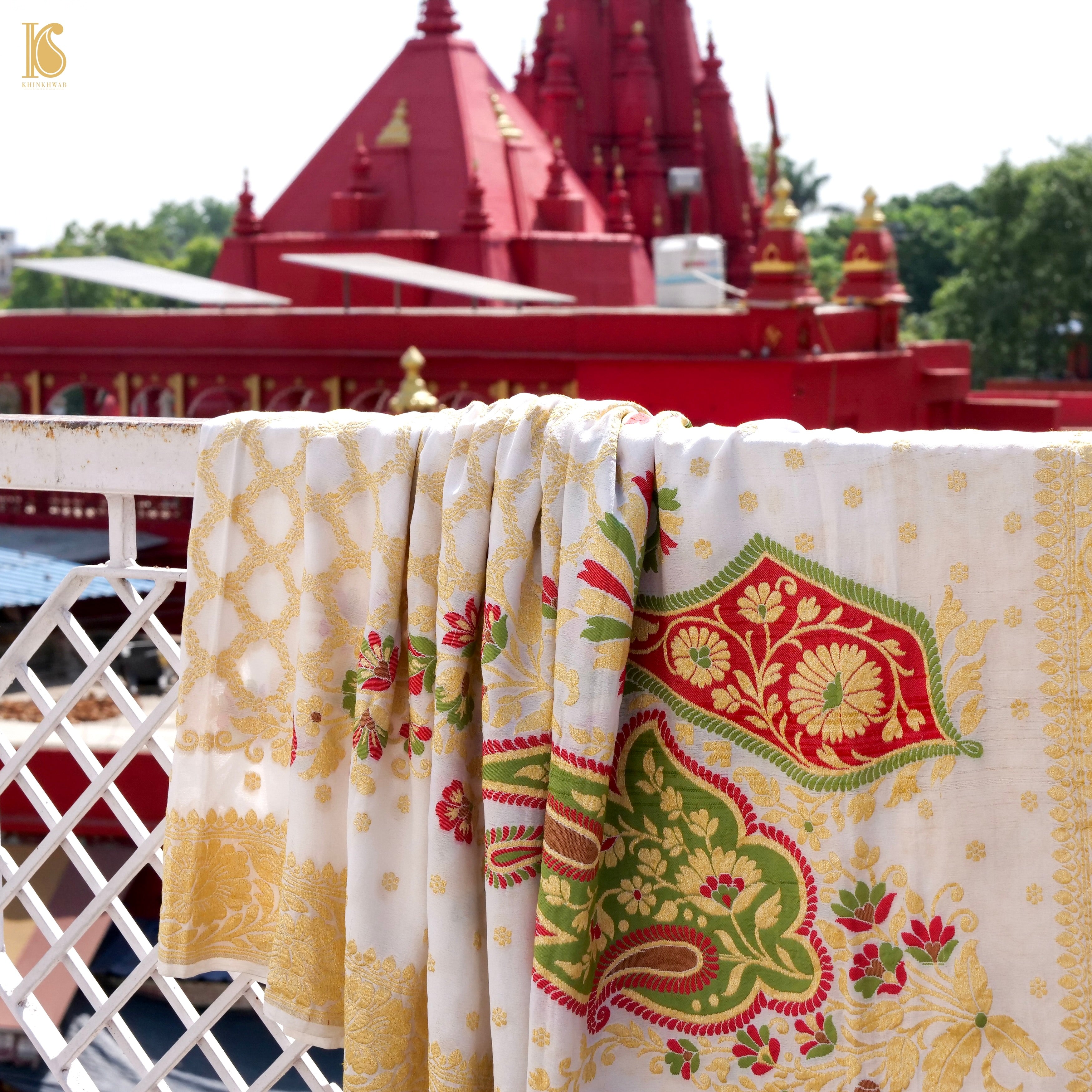 Georgette Silk Banarasi Paisley Dupatta
