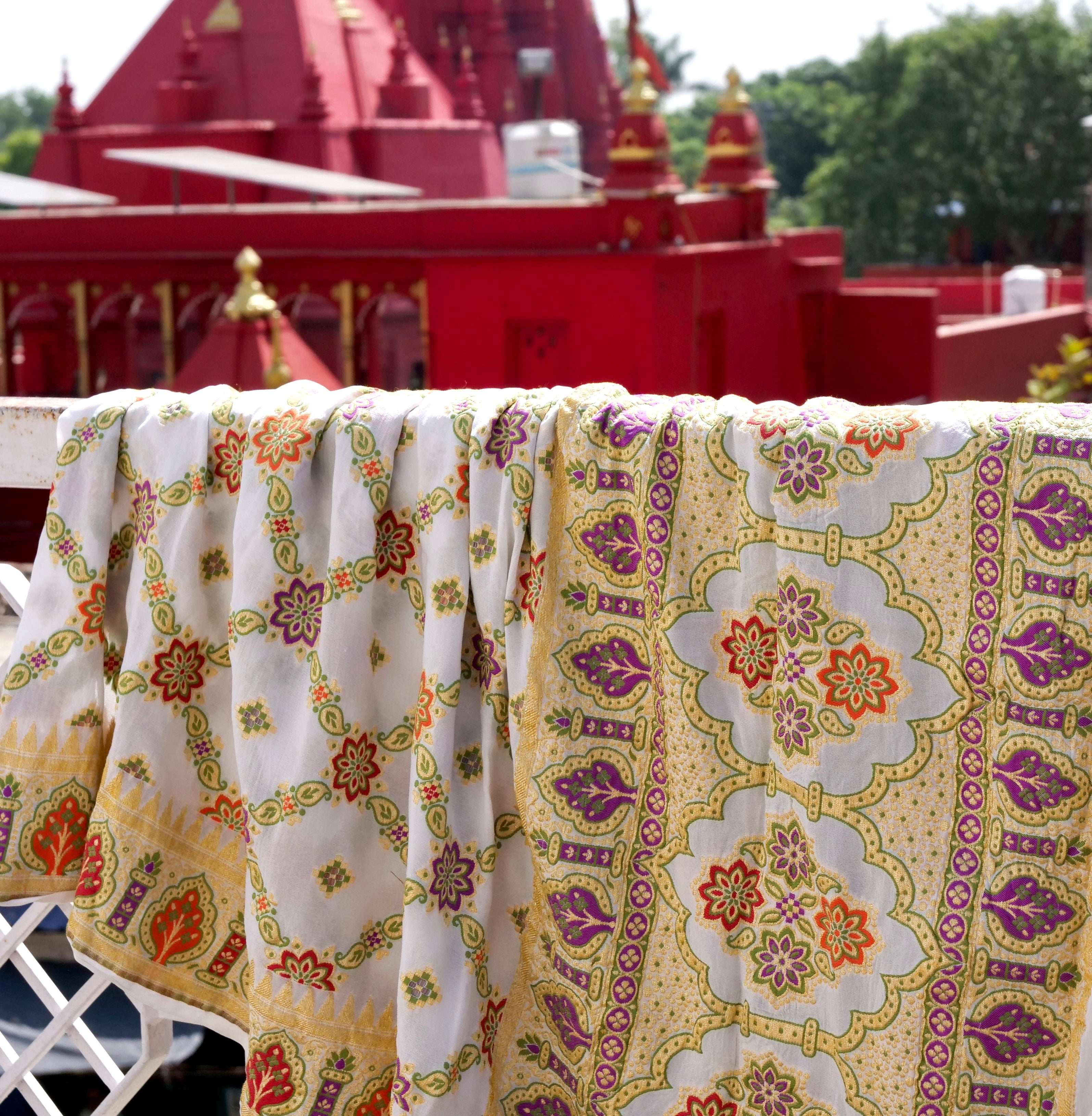 Georgette Silk Meenakari Banarasi Dupatta