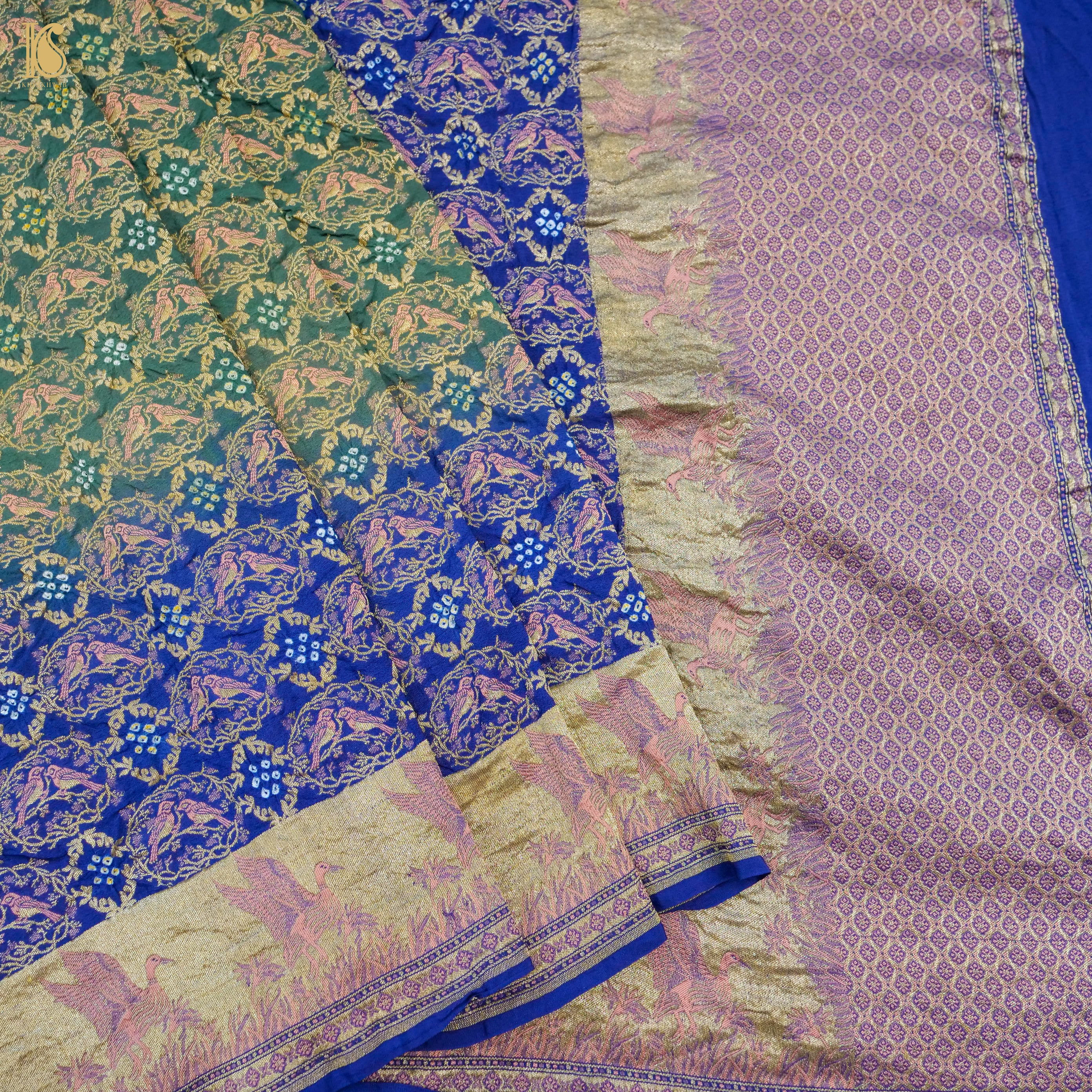 Banarasi Georgette Bandhani Saree