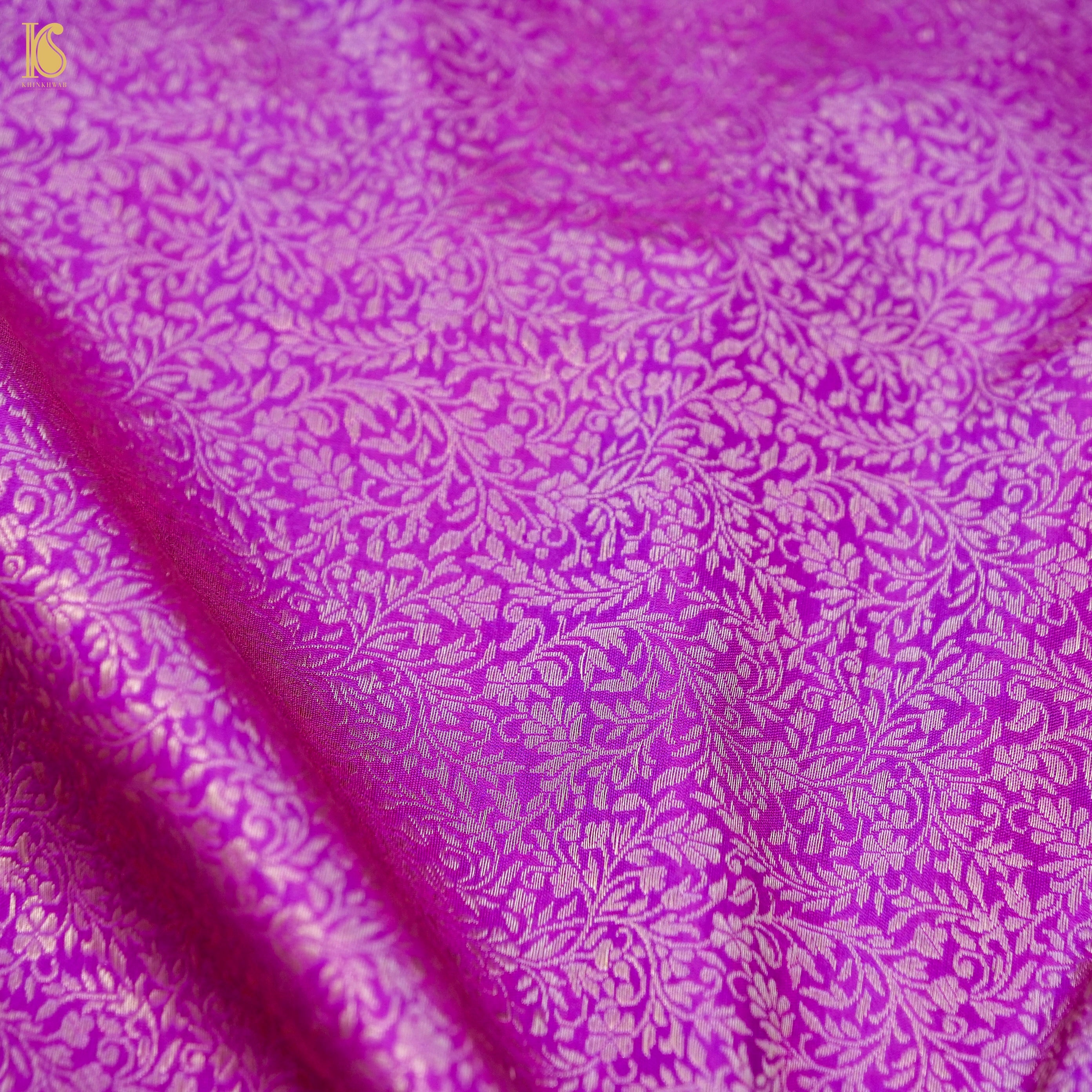 Handloom Banarasi Katan Silk Zari Tanchoi Saree