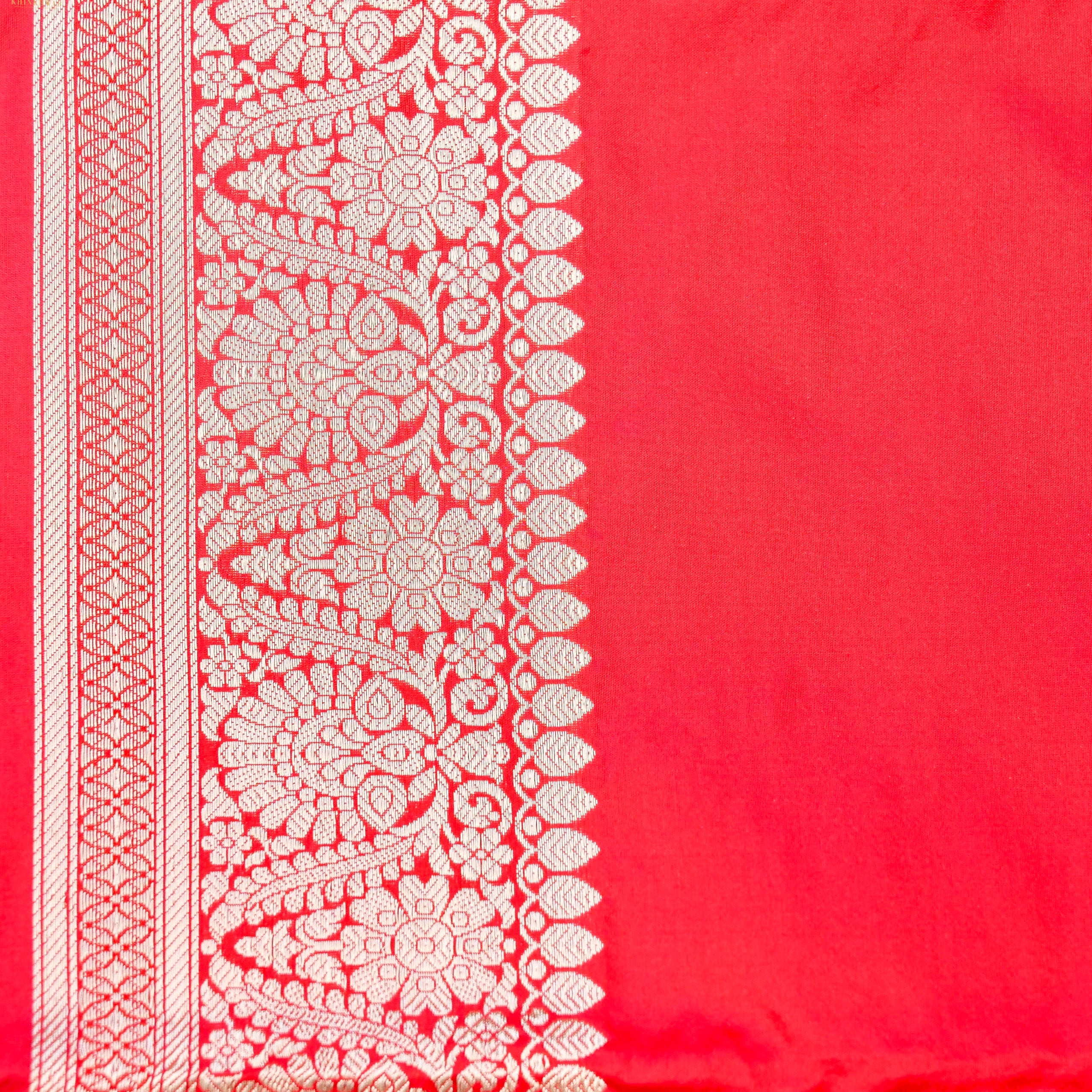 Handloom Banarasi Katan Silk Zari Tanchoi Saree