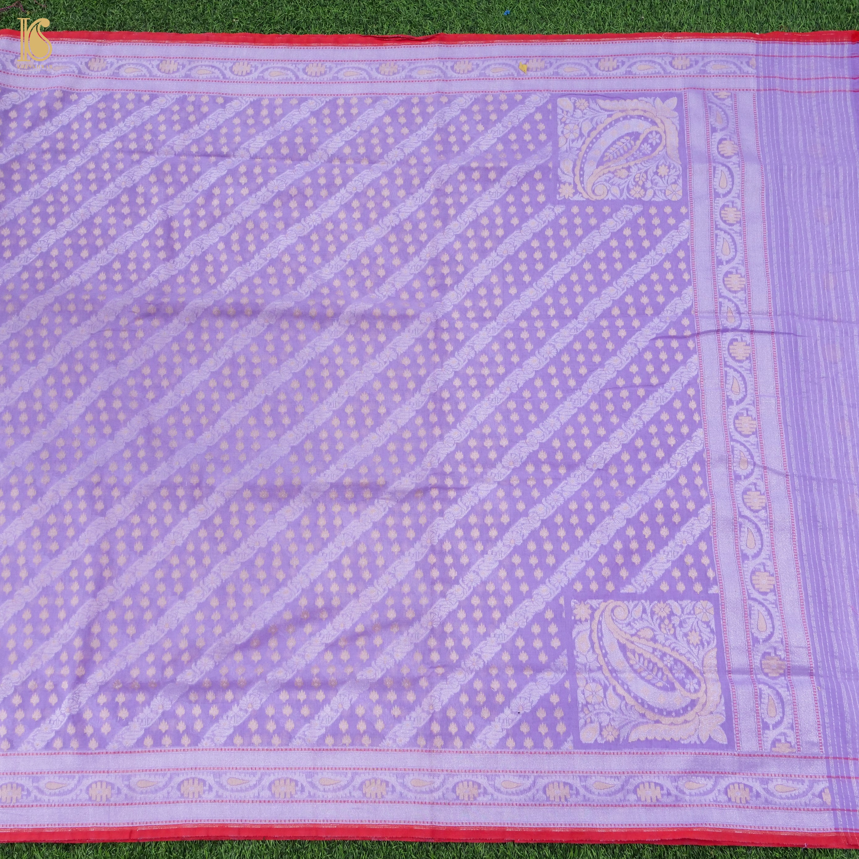 Banarasi Cotton Handloom Jamdani Ektara Saree