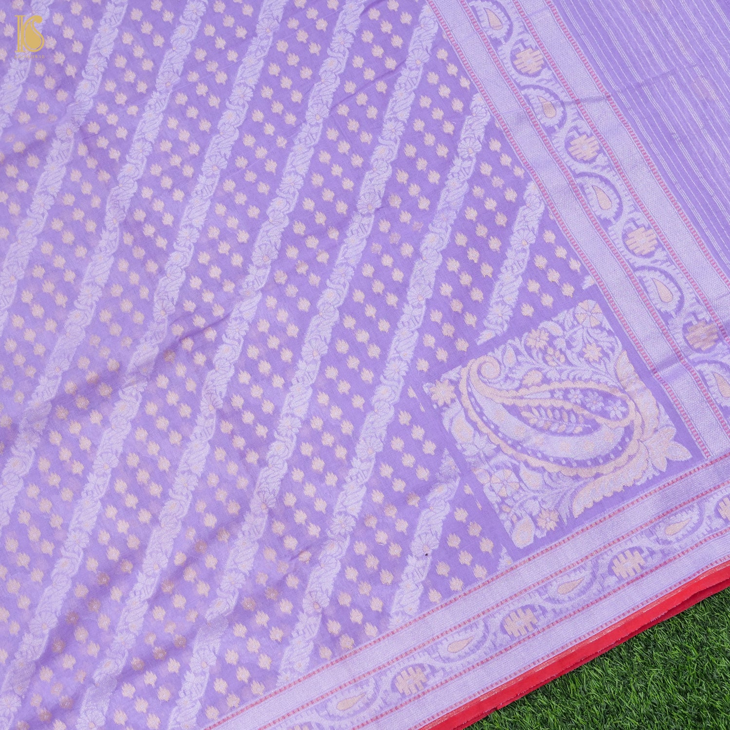 Banarasi Cotton Handloom Jamdani Ektara Saree