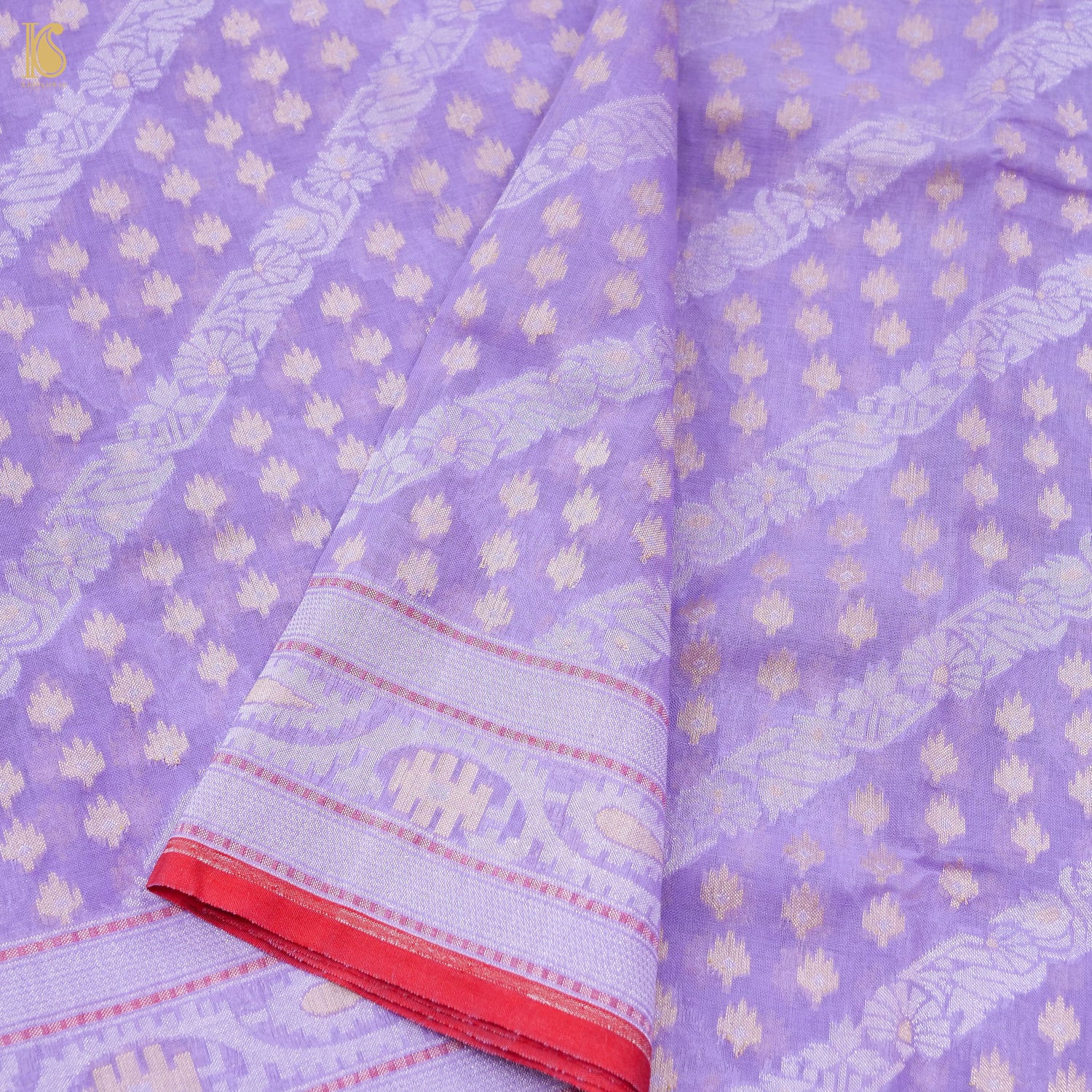 Banarasi Cotton Handloom Jamdani Ektara Saree
