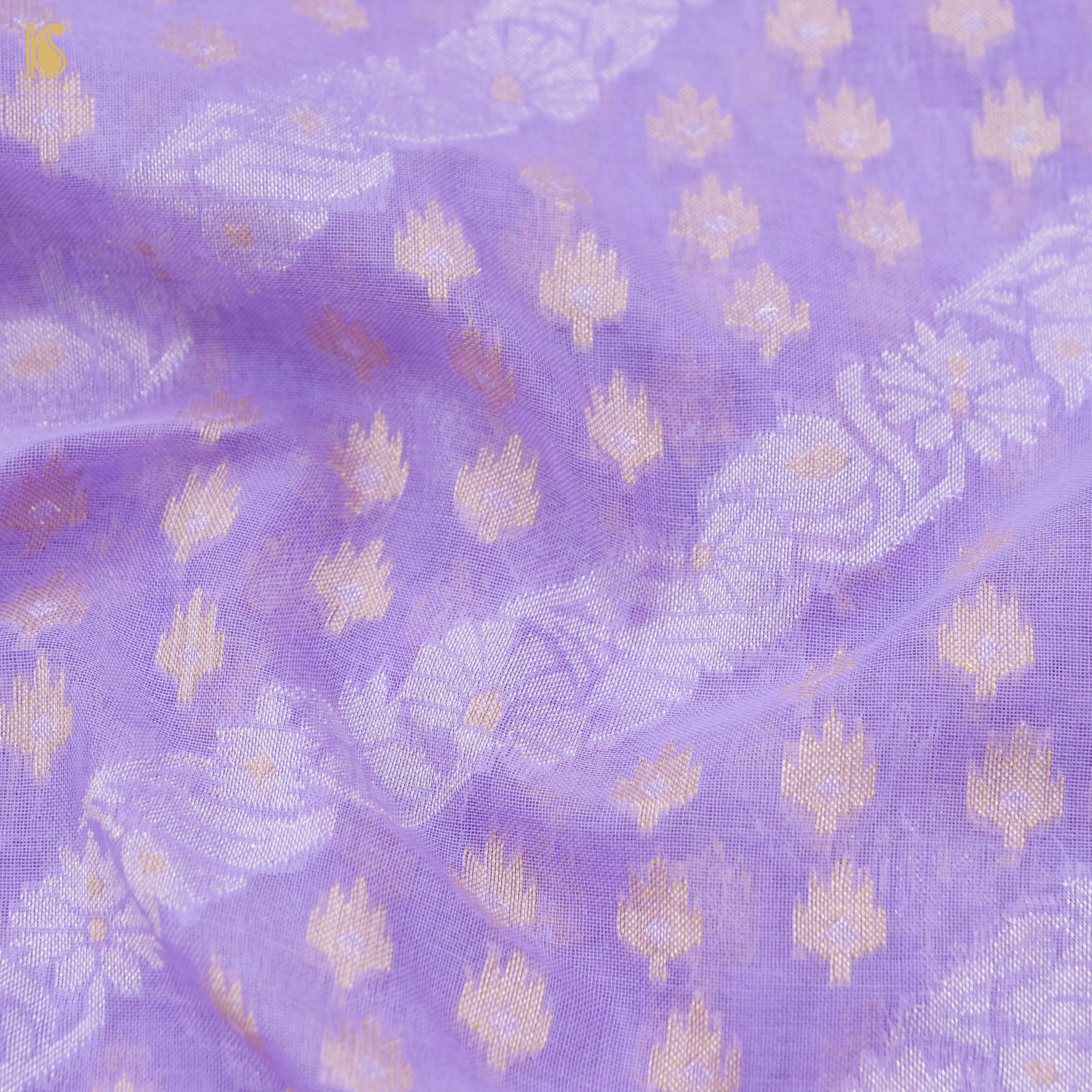 Banarasi Cotton Handloom Jamdani Ektara Saree