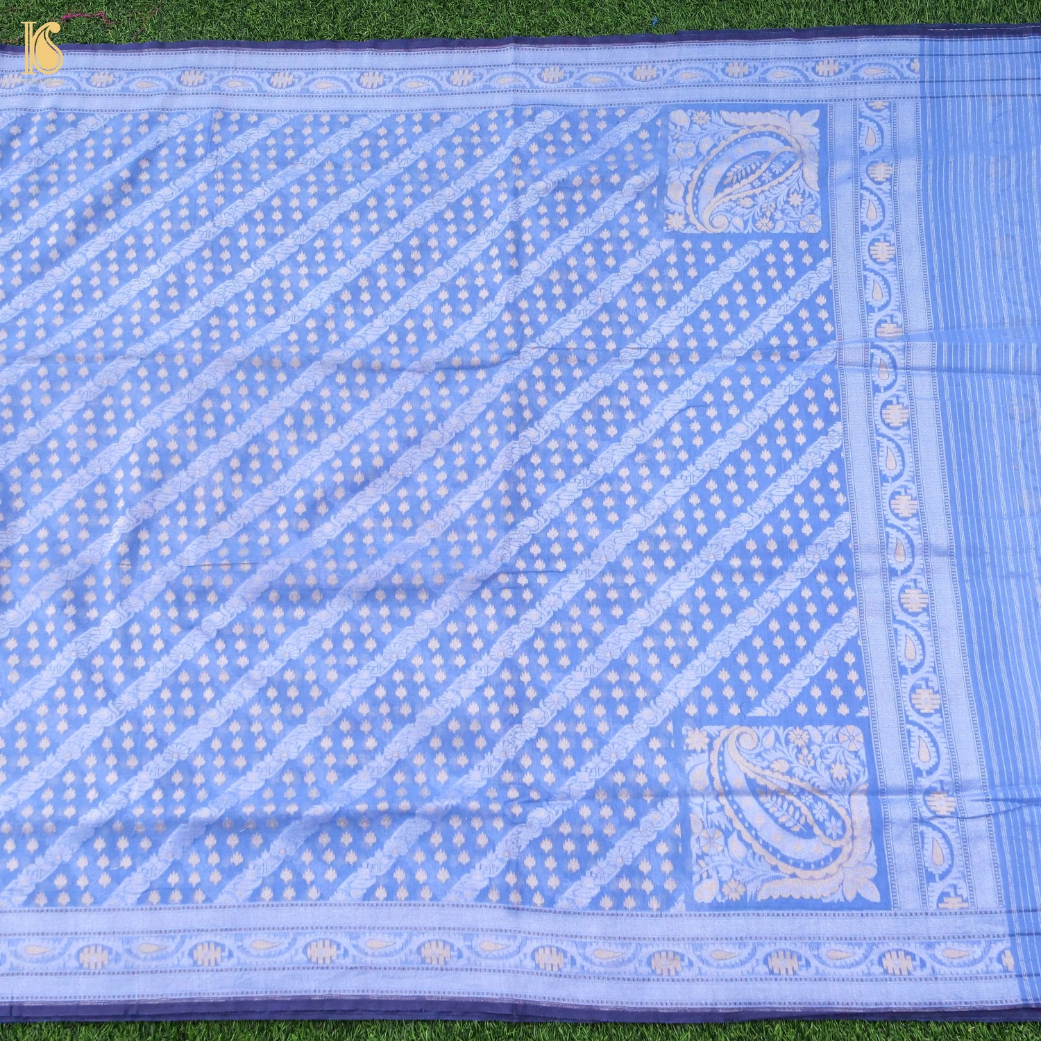 Banarasi Cotton Handloom Jamdani Ektara Saree