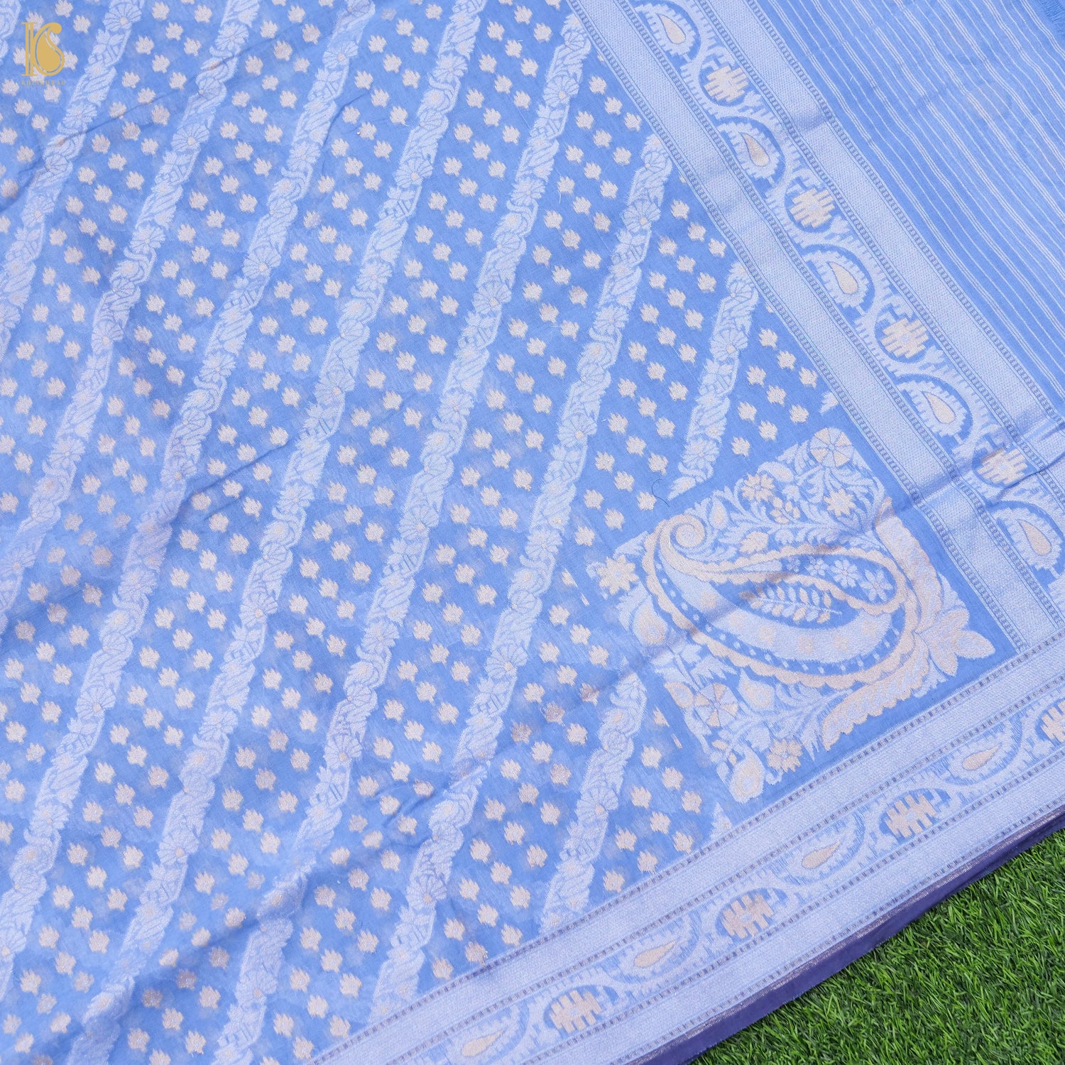 Banarasi Cotton Handloom Jamdani Ektara Saree