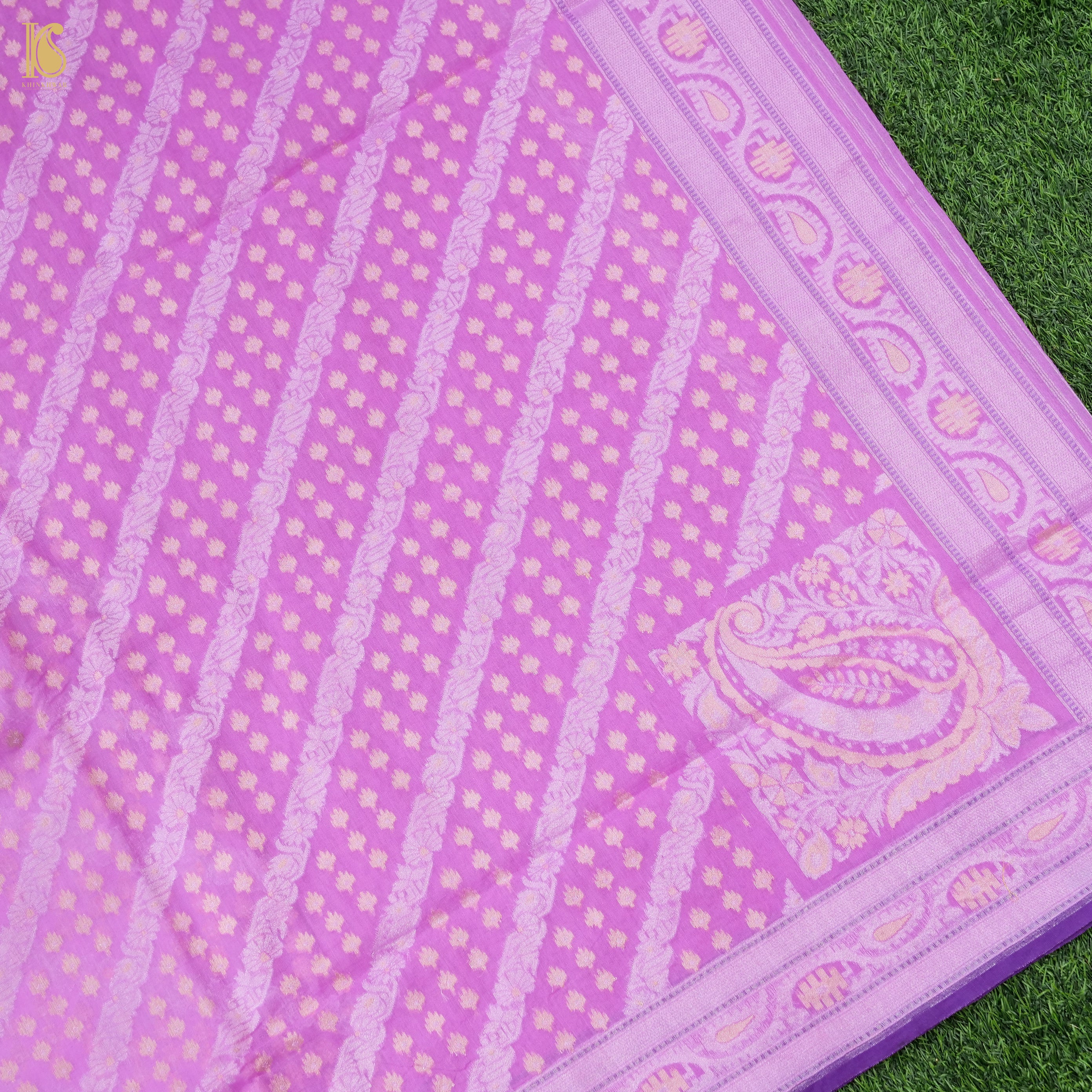 Banarasi Cotton Handloom Jamdani Ektara Saree
