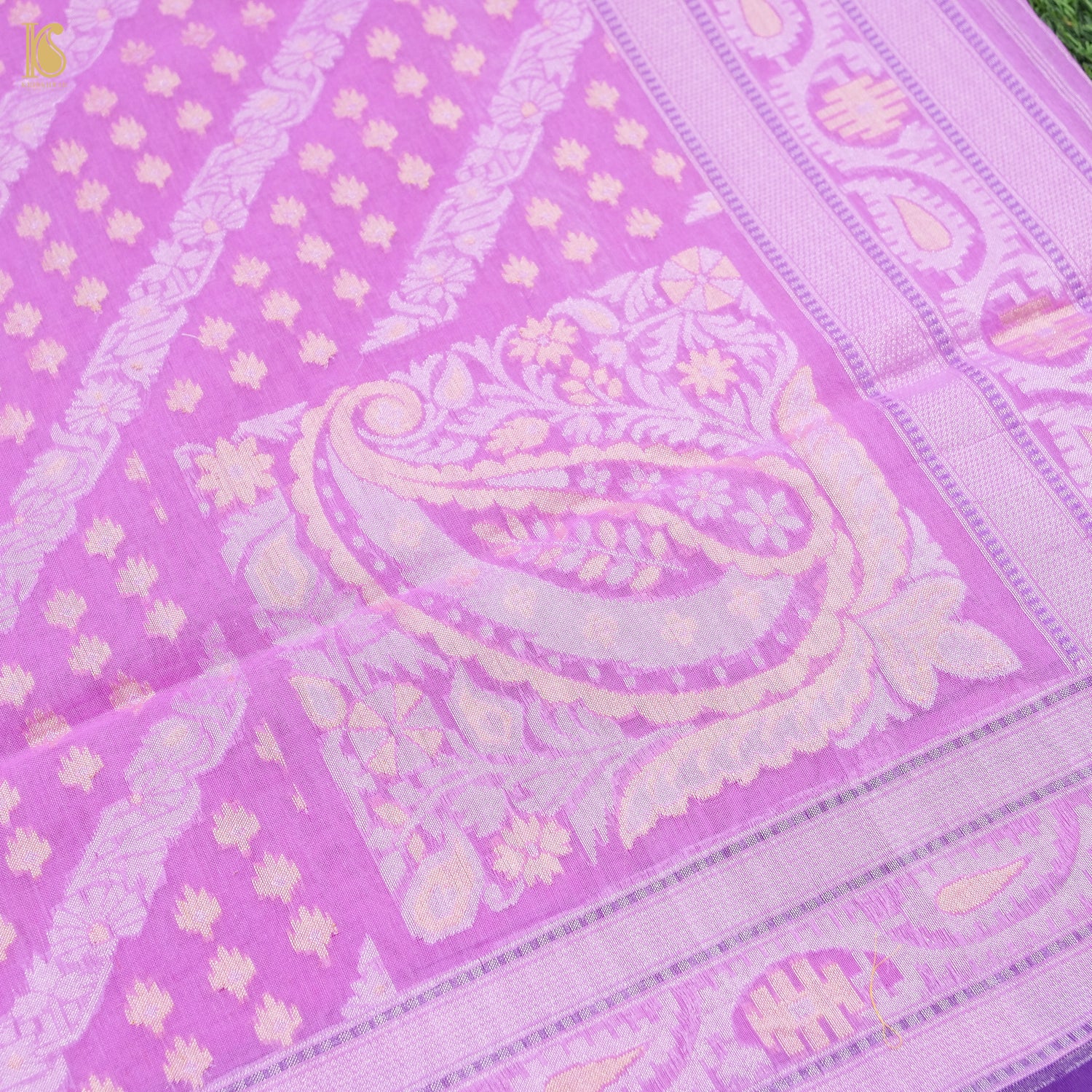 Banarasi Cotton Handloom Jamdani Ektara Saree