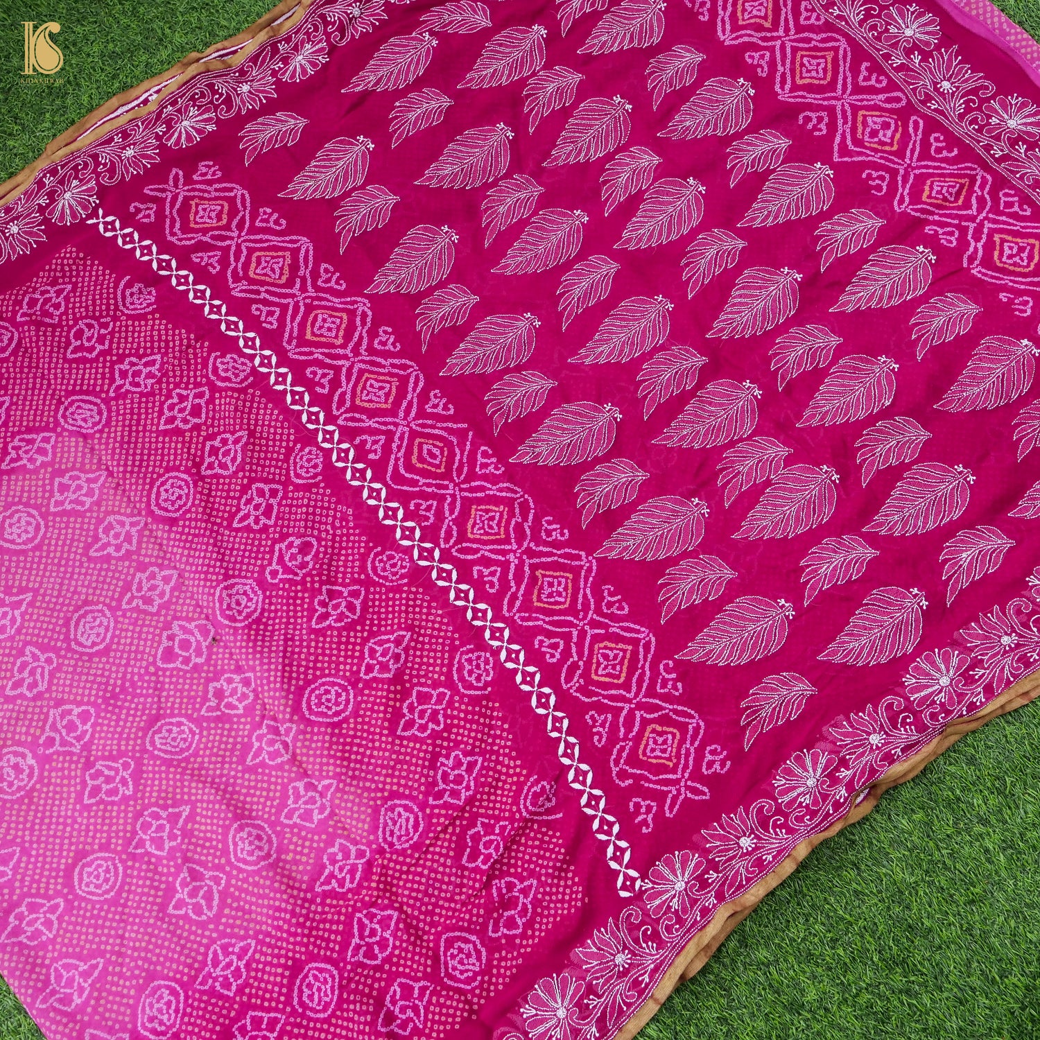 Chikankari Bandhani Georgette Saree