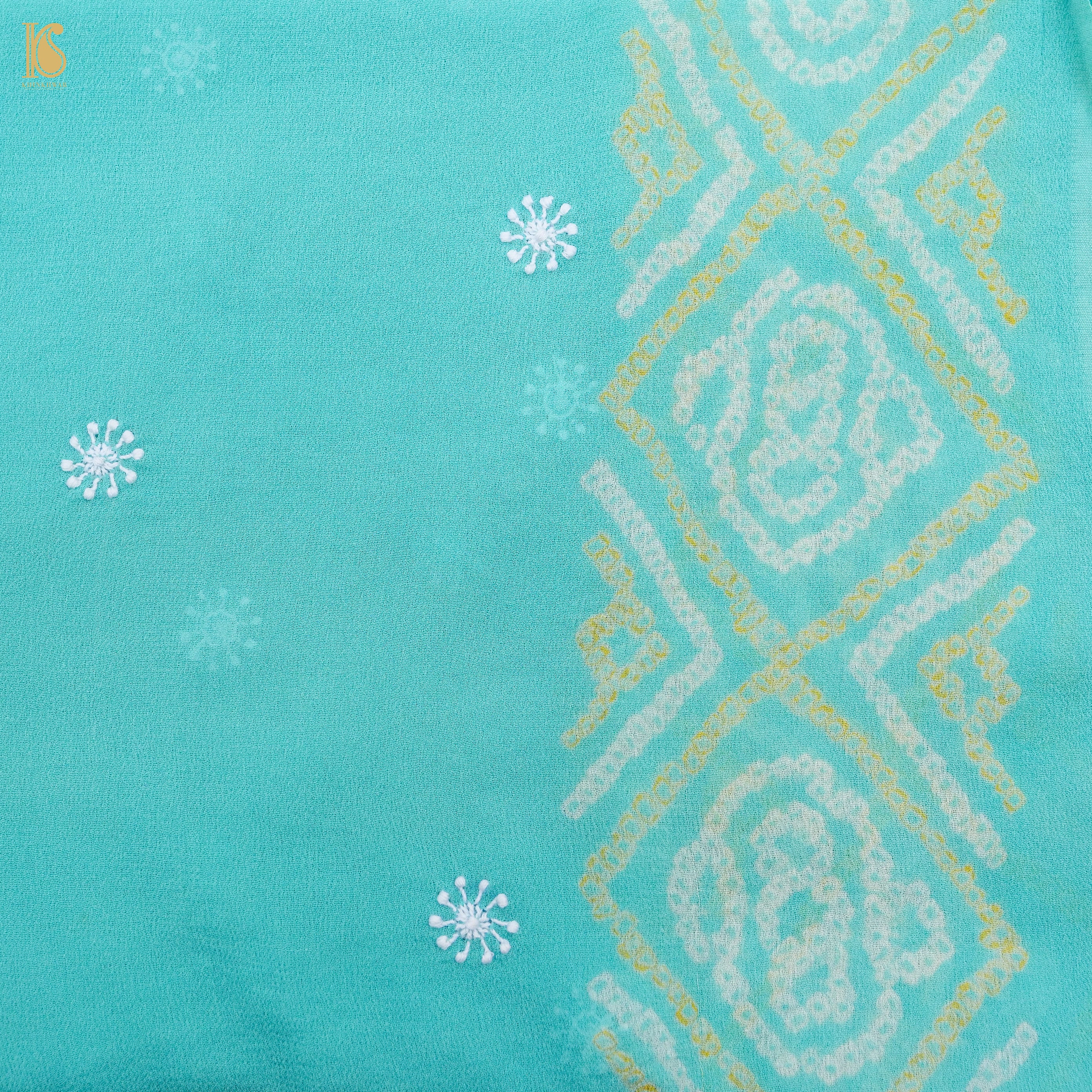 Chikankari Bandhani Georgette Saree