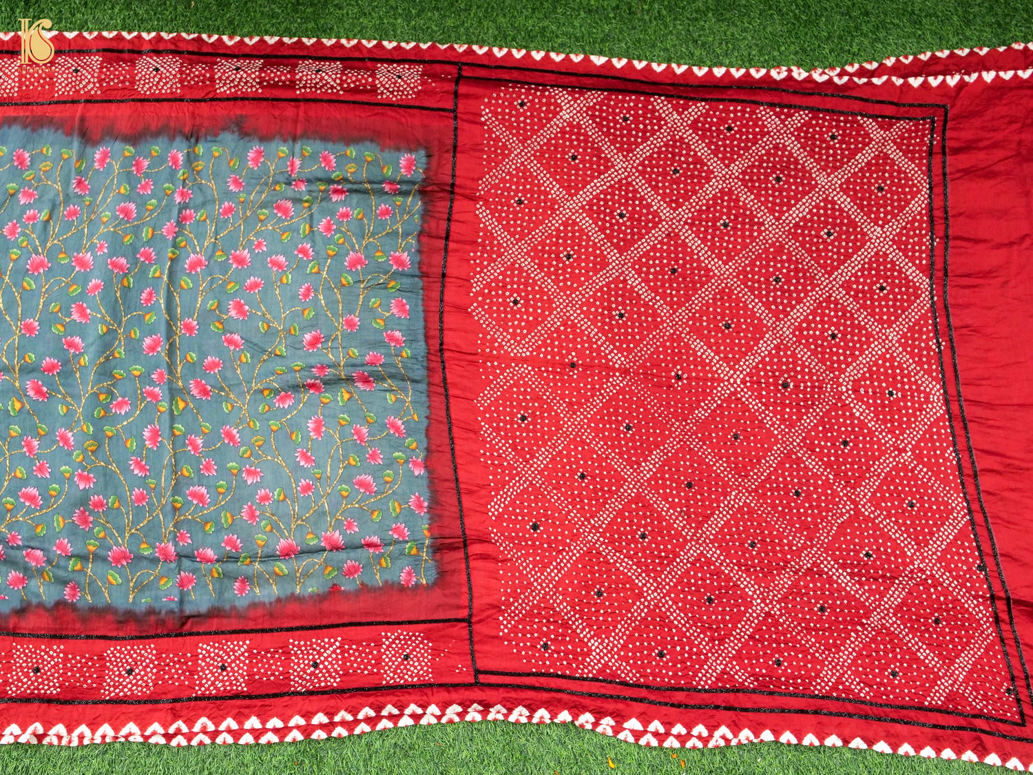 Moonga Tussar Silk Print Saree
