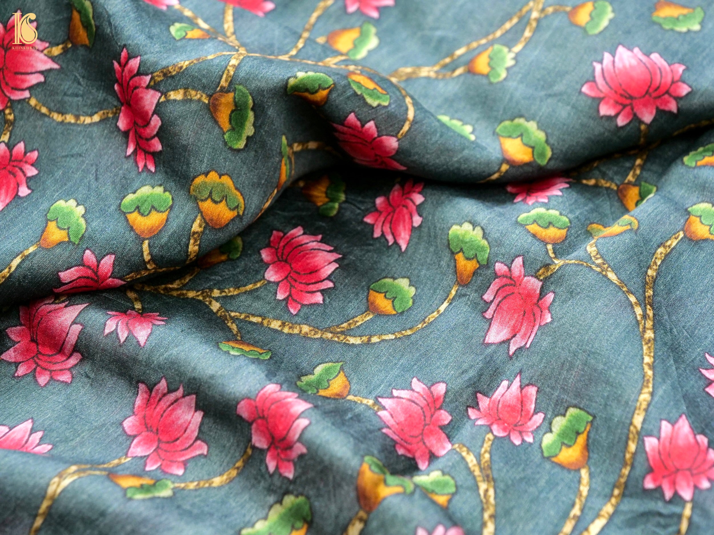 Moonga Tussar Silk Print Saree