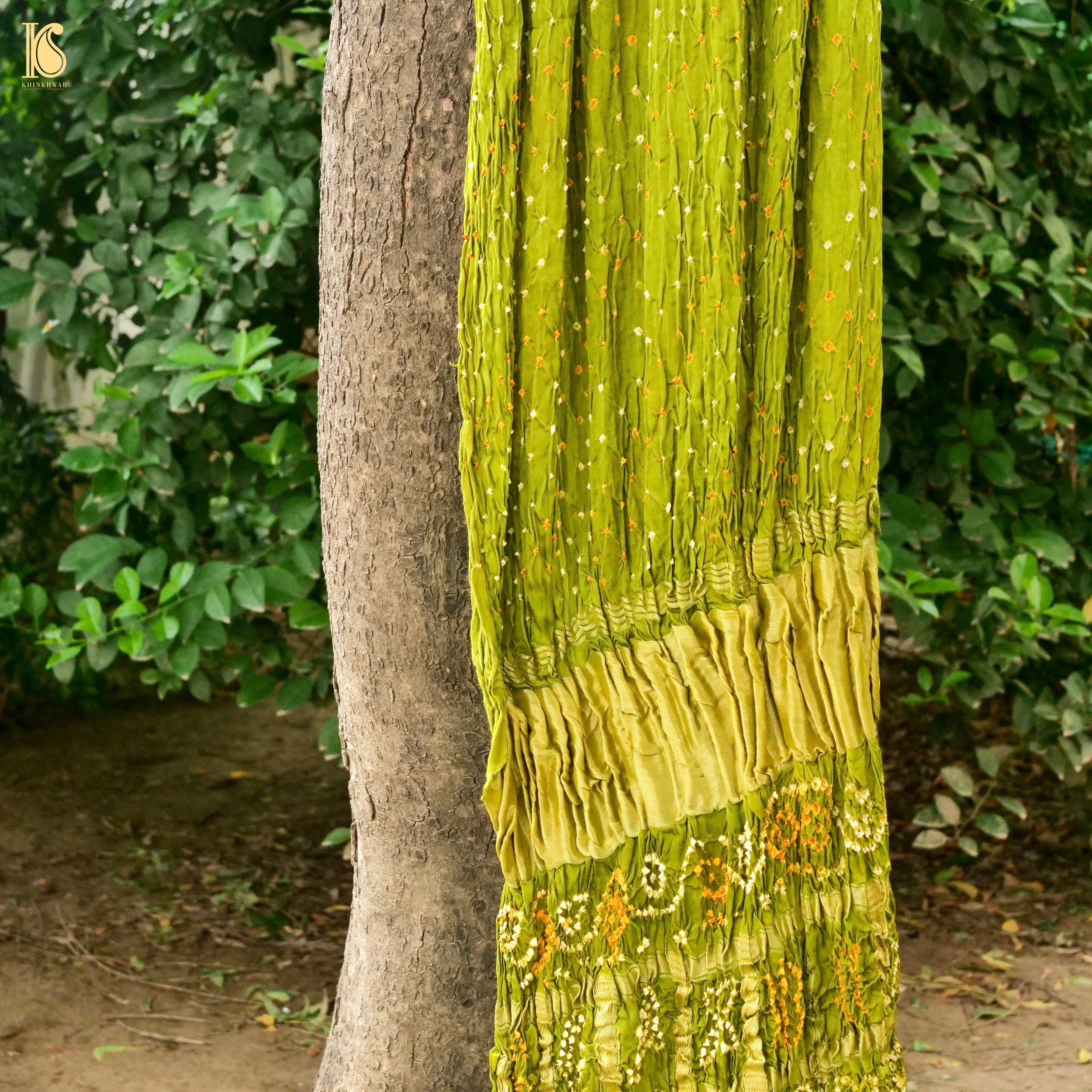 Pure Modal Silk Bandhani Saree
