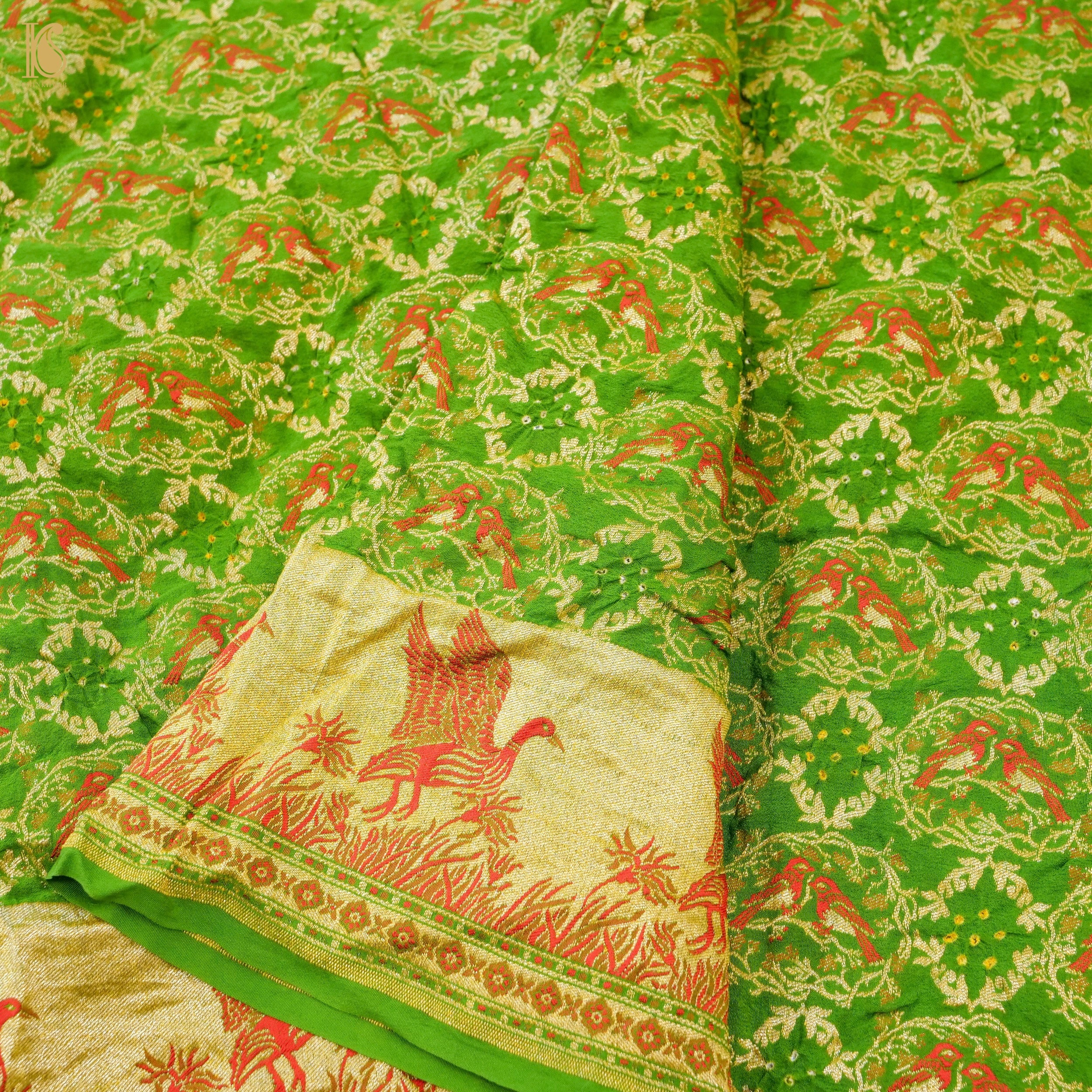 Banarasi Georgette Bandhani Saree