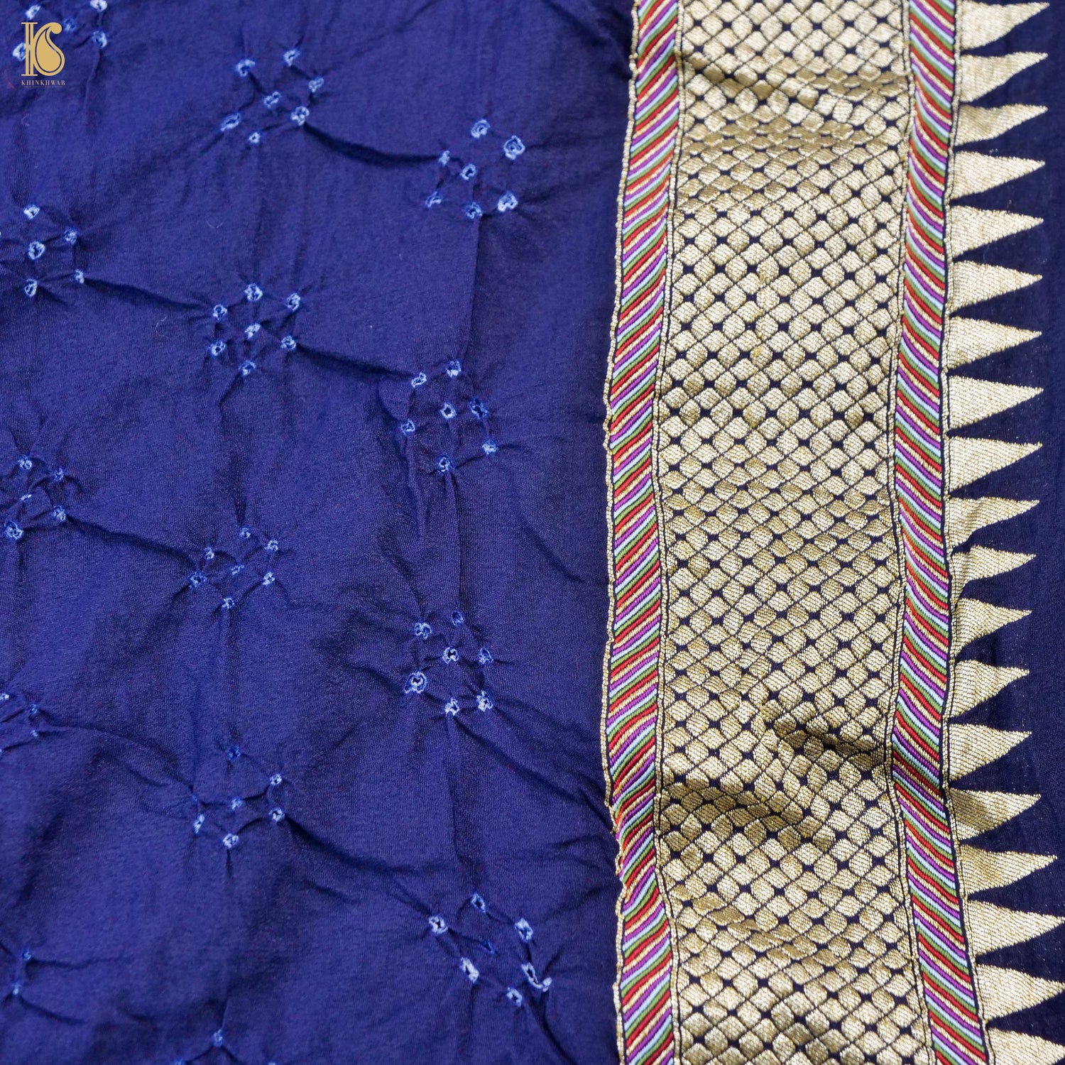 Handloom Banarasi Georgette Bandhani Saree