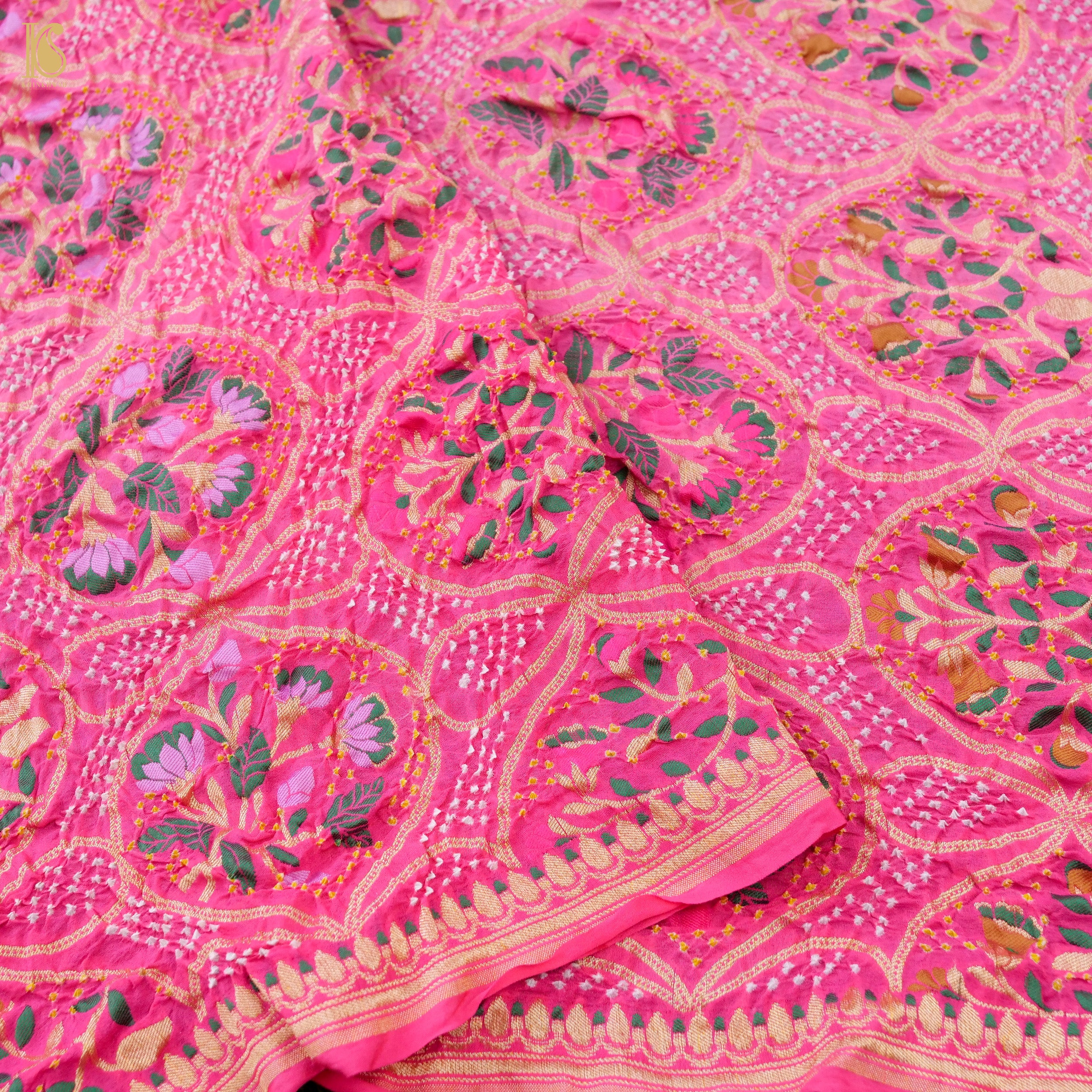 Banarasi Georgette Bandhani Saree