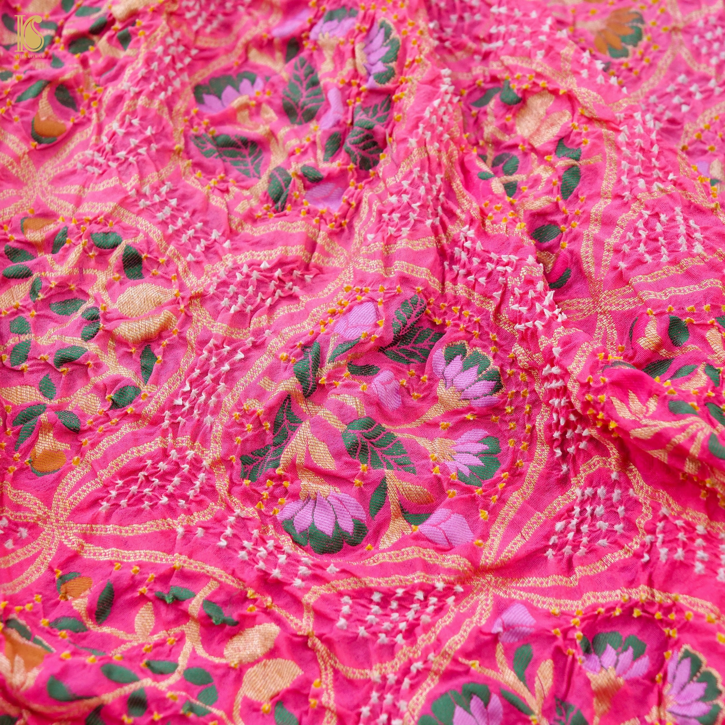 Banarasi Georgette Bandhani Saree