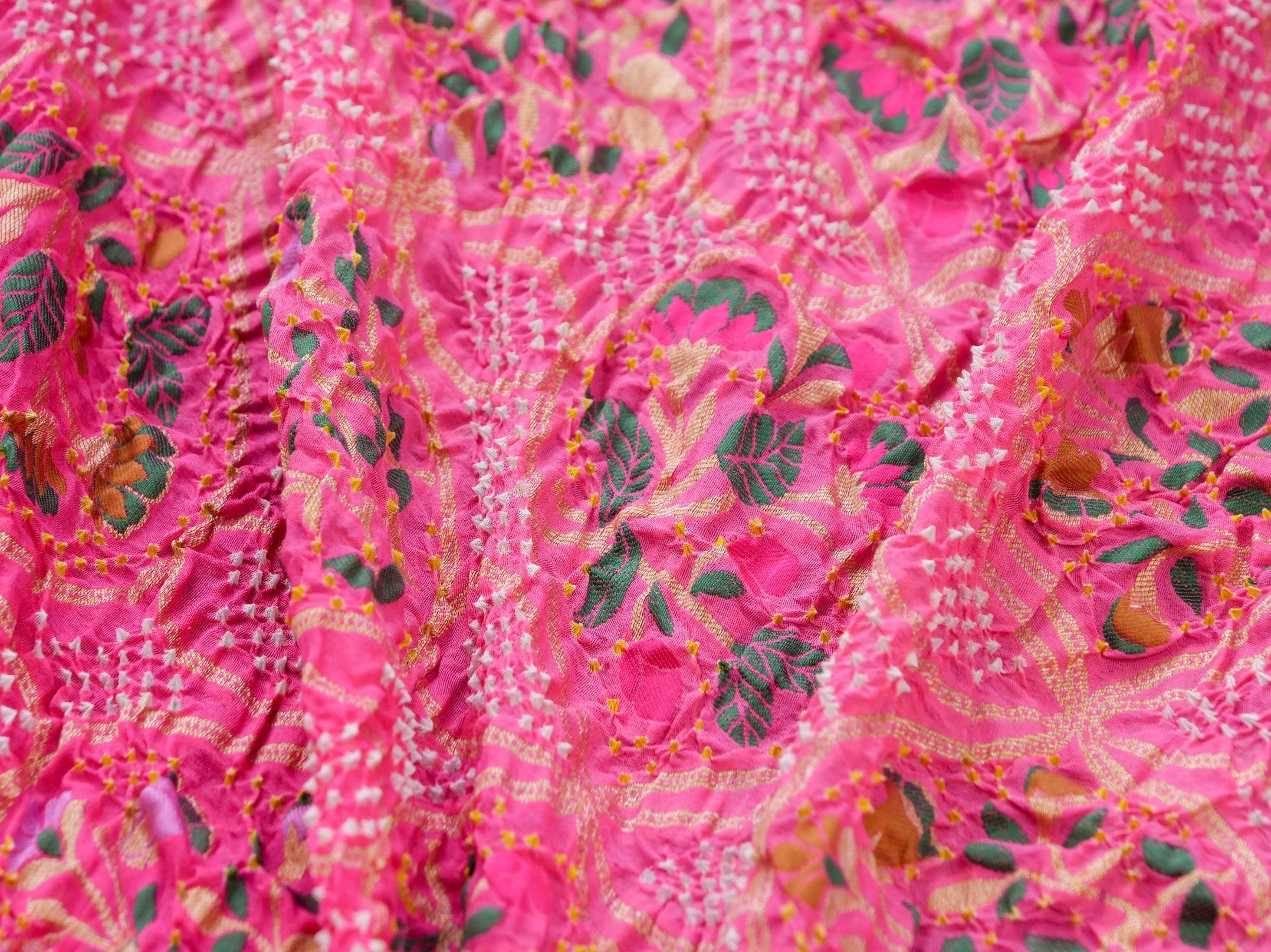Banarasi Georgette Bandhani Saree
