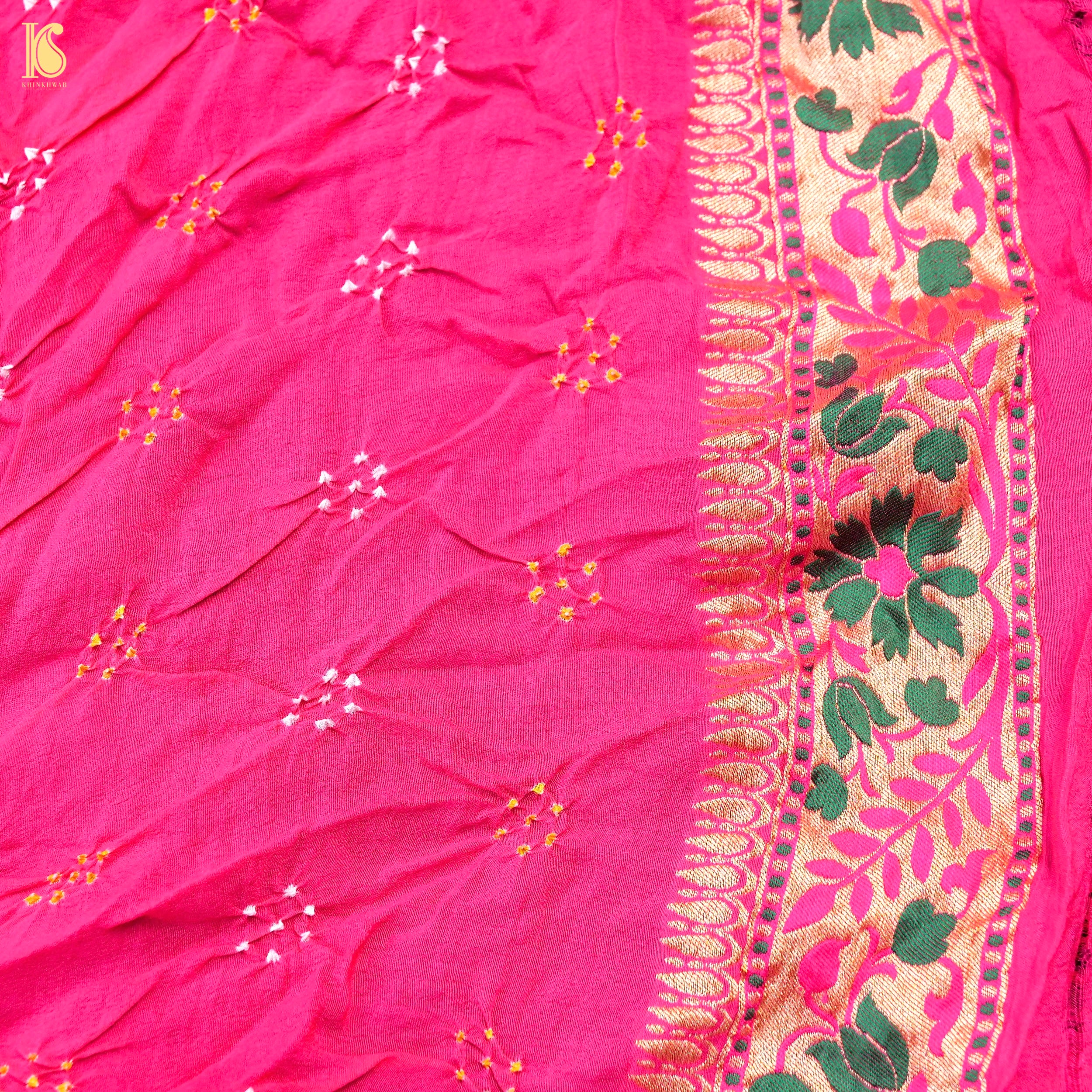 Banarasi Georgette Bandhani Saree