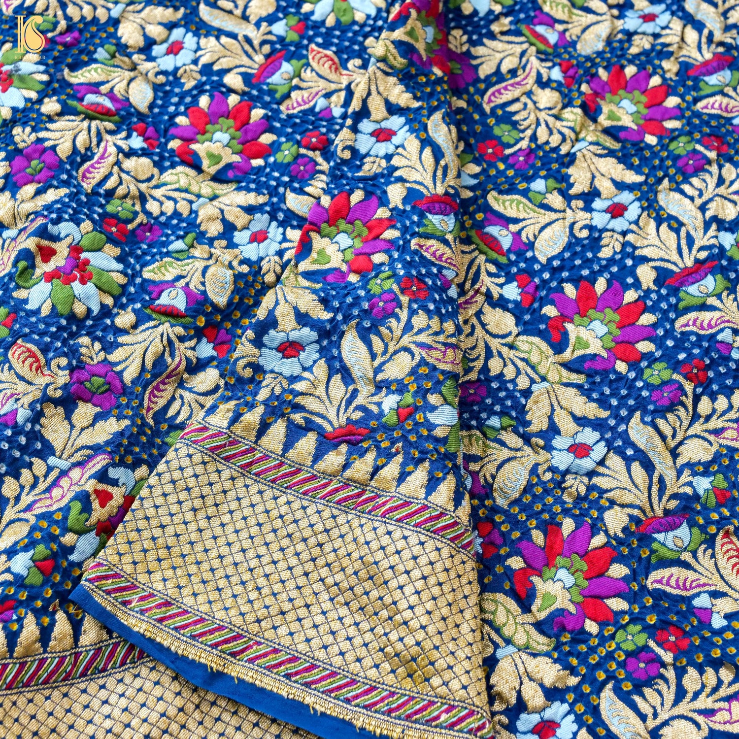 Pure Georgette Banarasi Meenakari Bandhani Dupatta