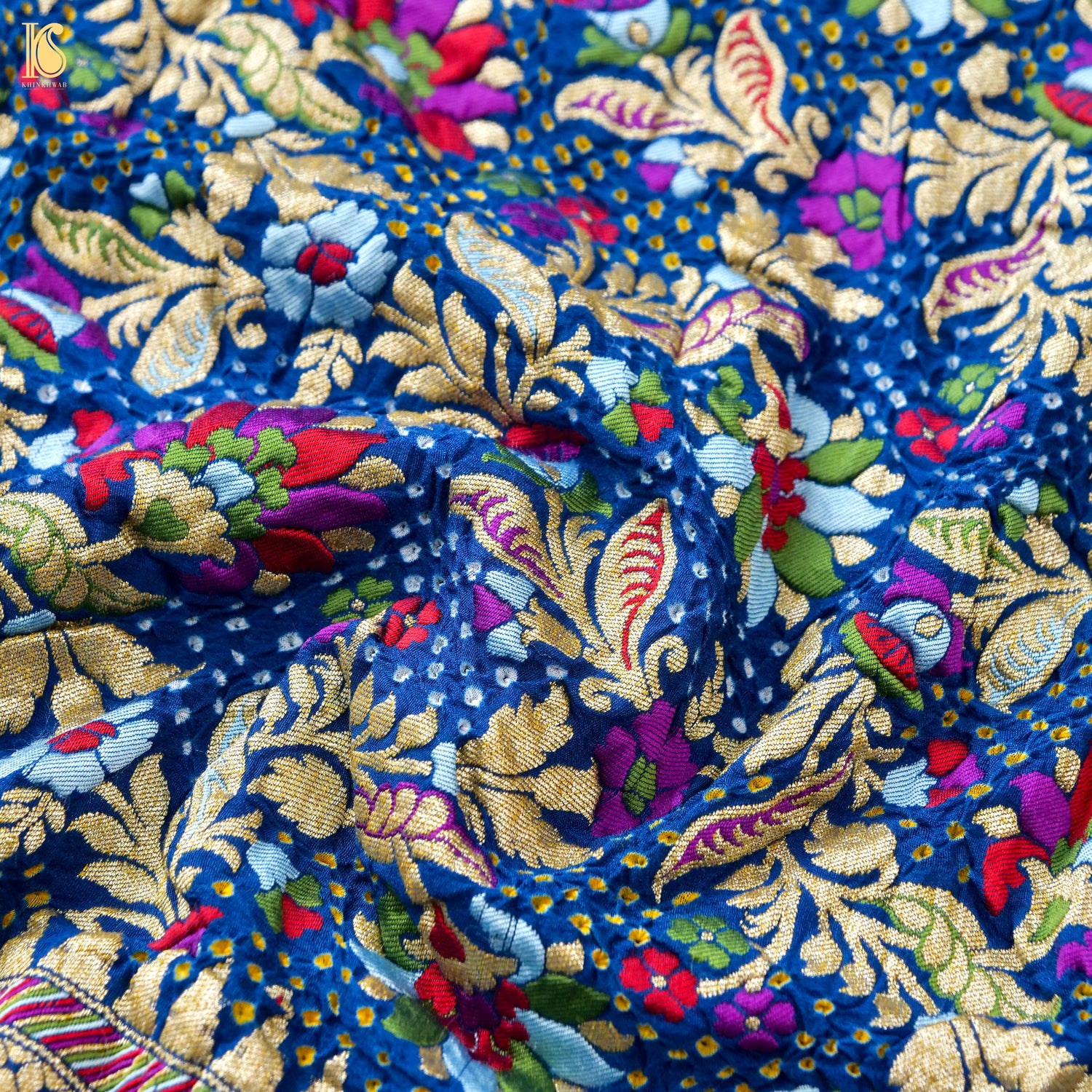 Pure Georgette Banarasi Meenakari Bandhani Dupatta