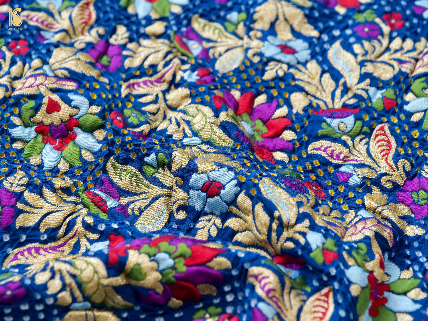 Pure Georgette Banarasi Meenakari Bandhani Dupatta