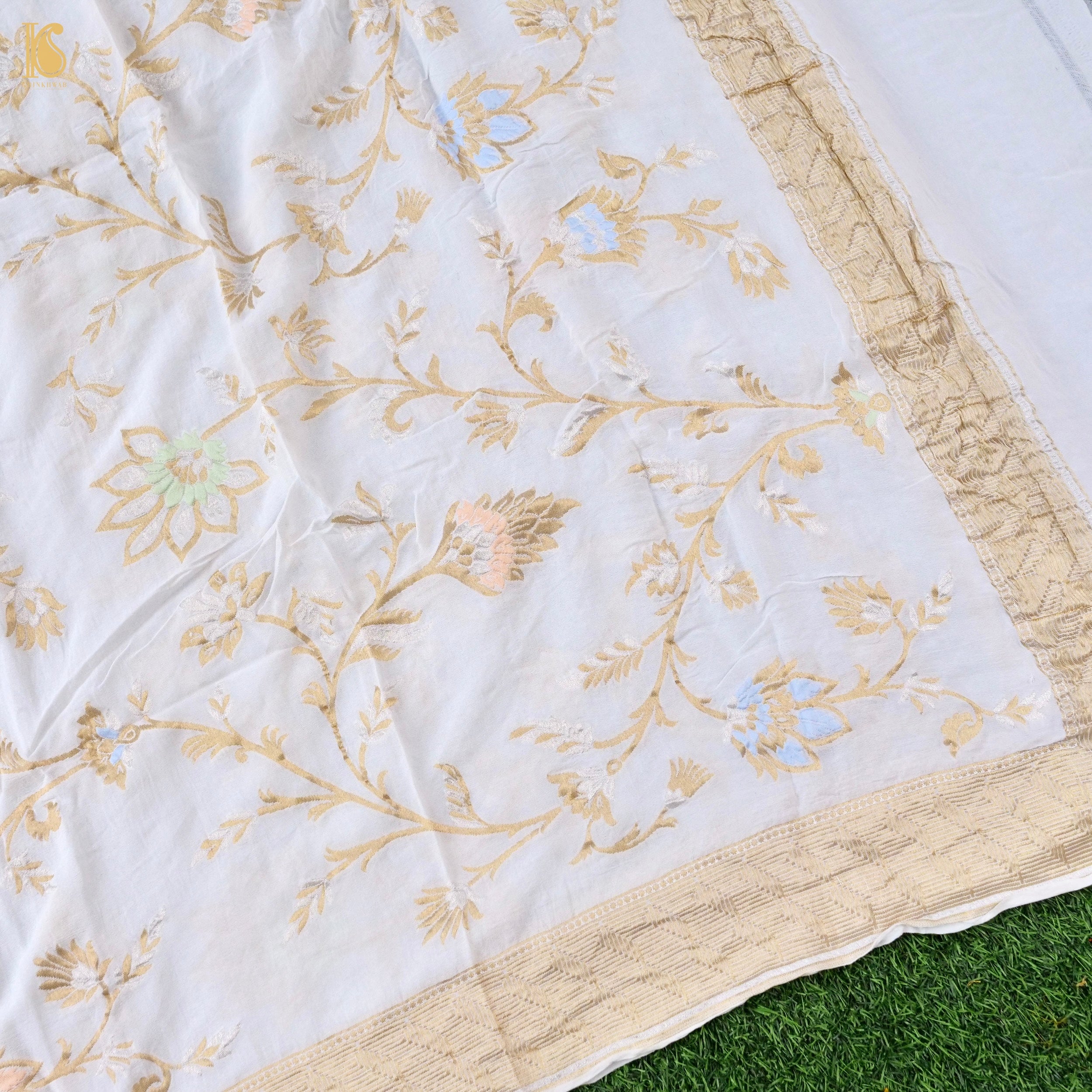 Georgette Silk Meenakari Banarasi Dupatta
