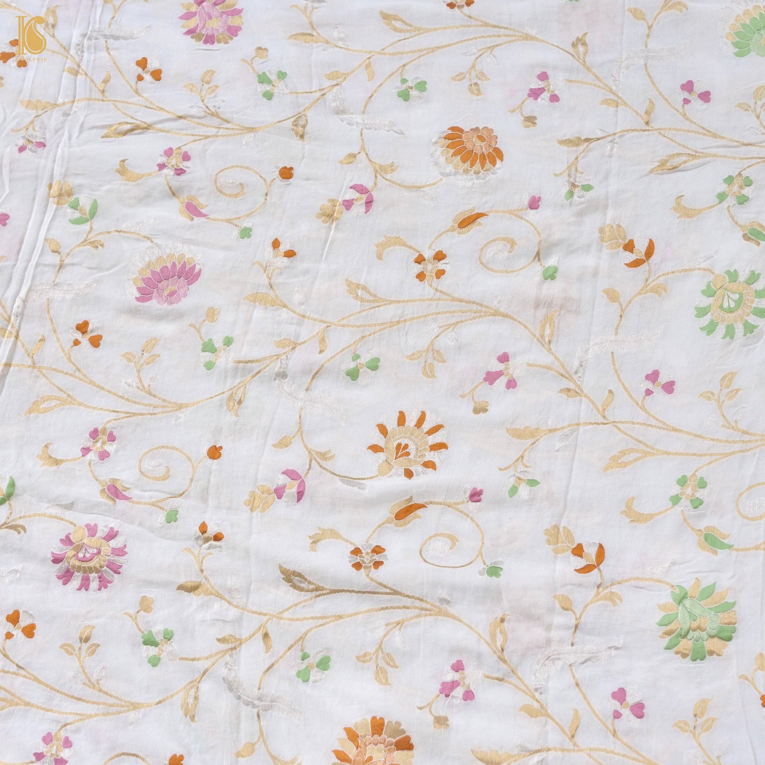 Dyeable Pure Georgette Banarasi Meenakari Saree