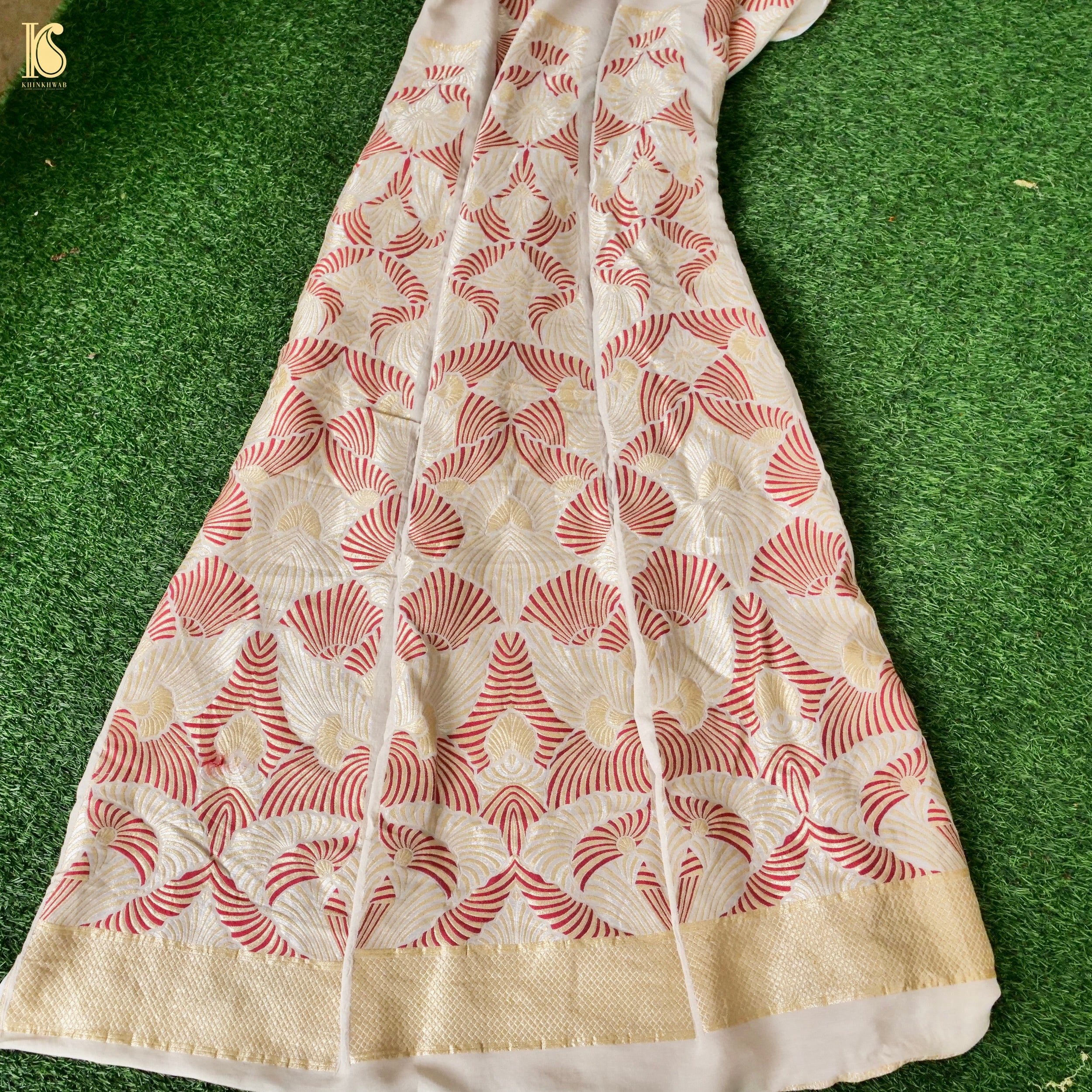 Banarasi Georgette Kalidar Lehenga
