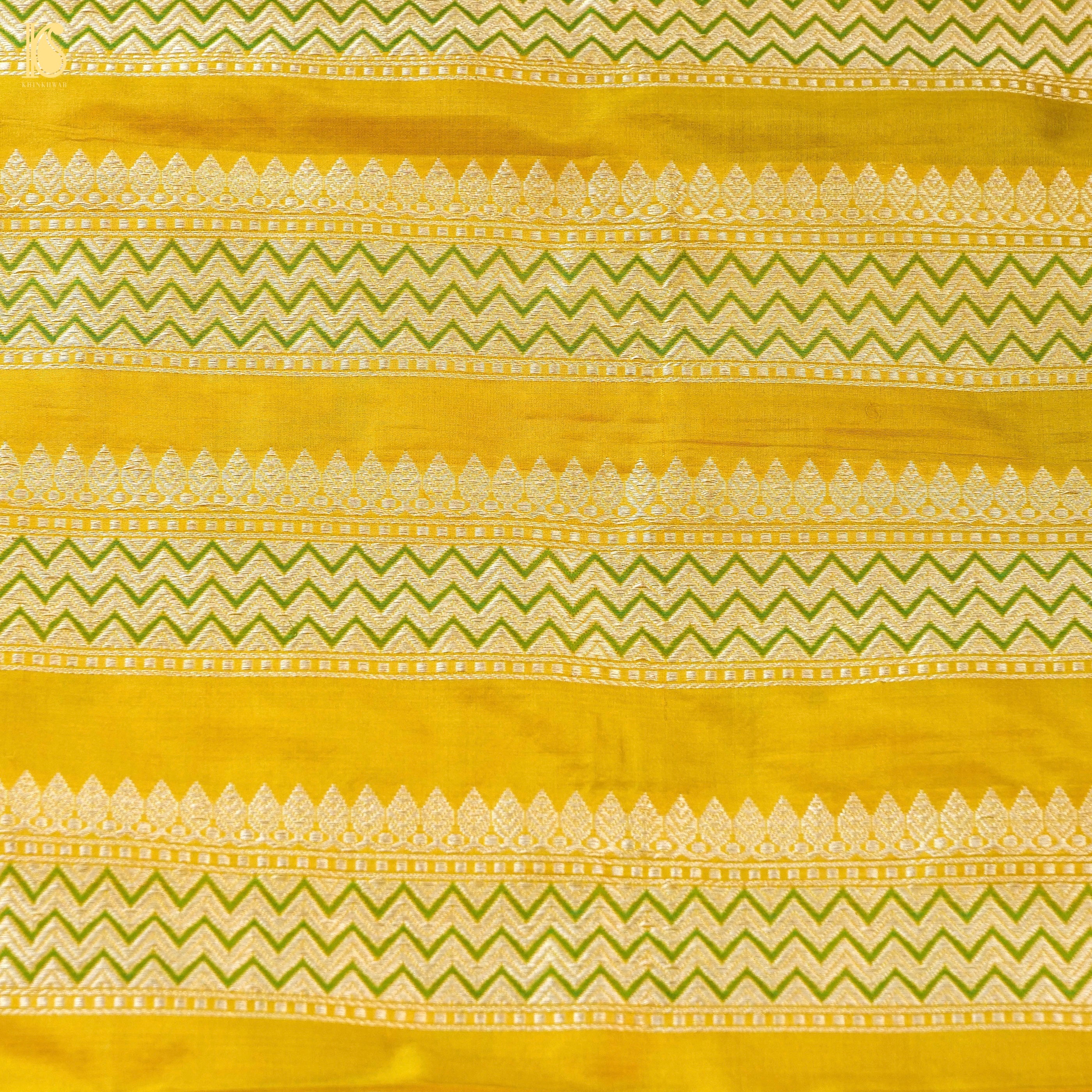 Handloom Banarasi Katan Silk Kalidar Rangtaal Lehenga