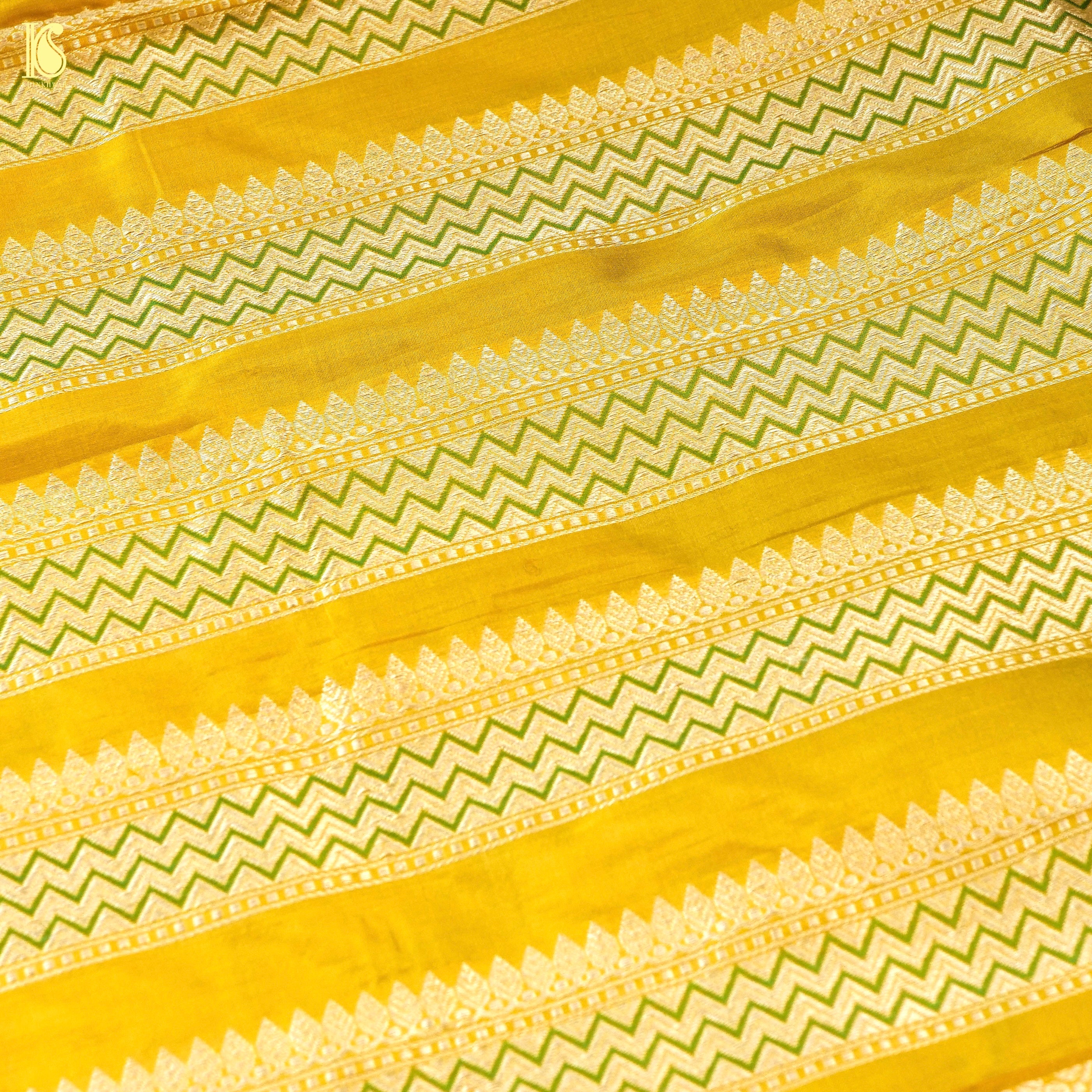 Handloom Banarasi Katan Silk Kalidar Rangtaal Lehenga