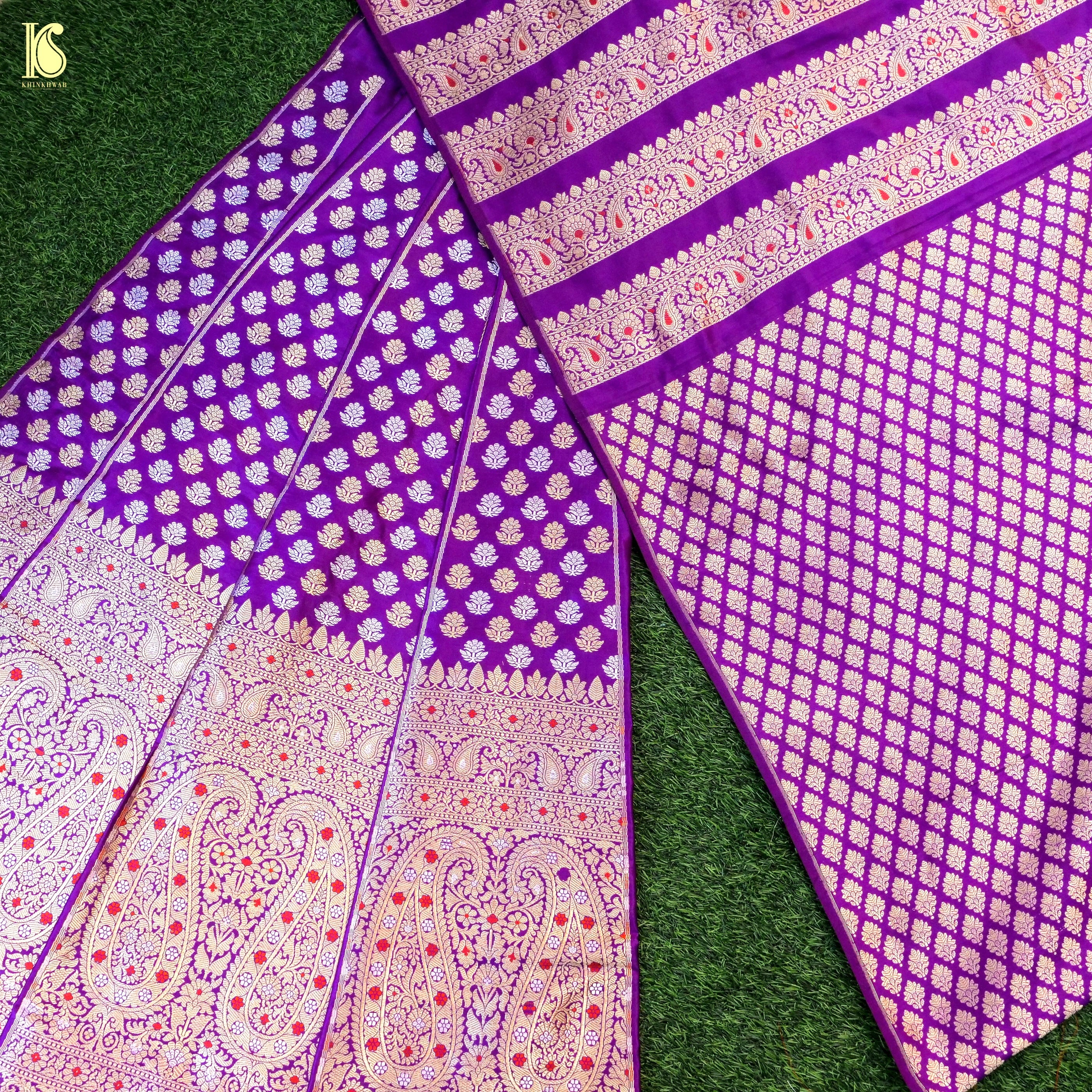 Handloom Banarasi Katan Silk Kalidar Kairavi Lehenga