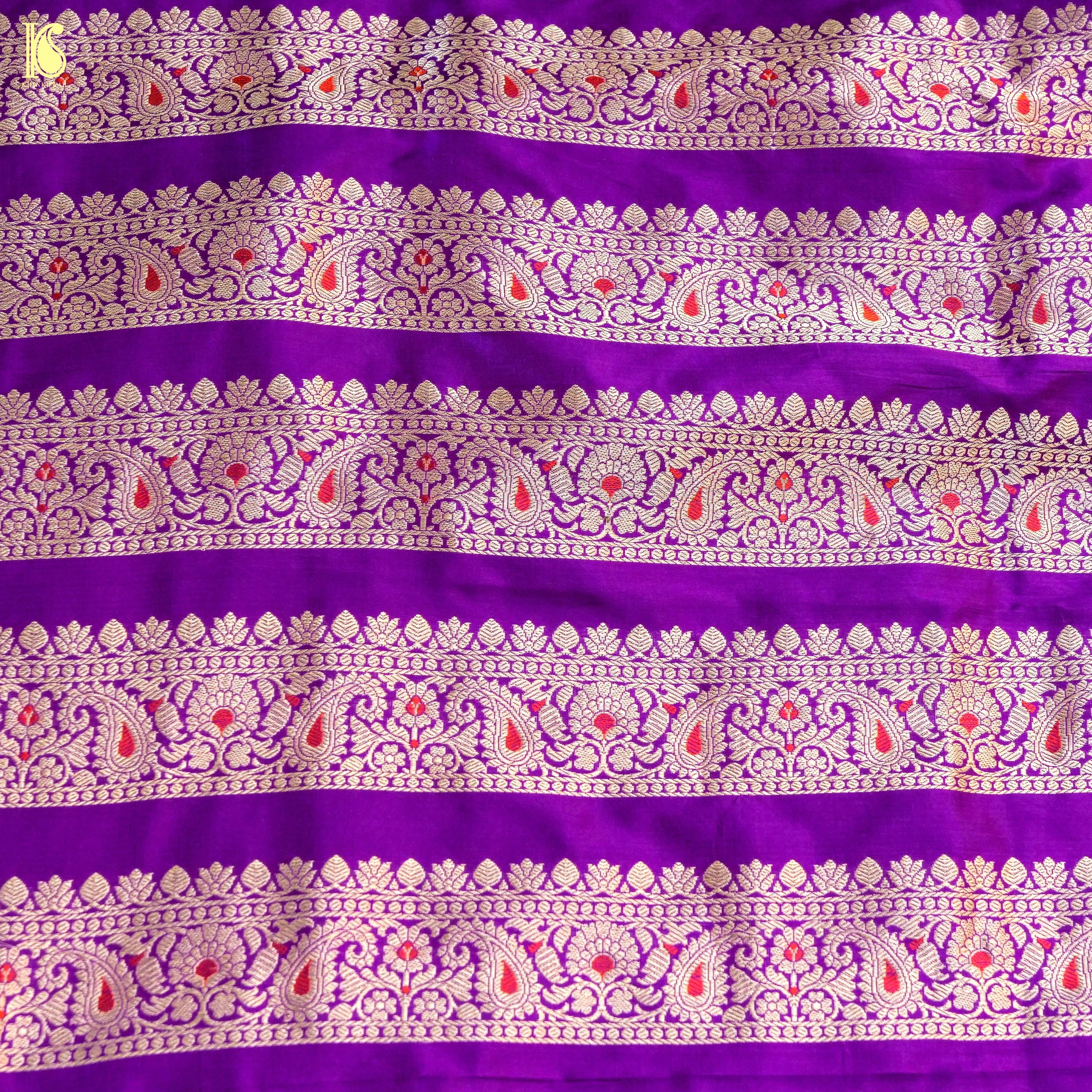 Handloom Banarasi Katan Silk Kalidar Kairavi Lehenga
